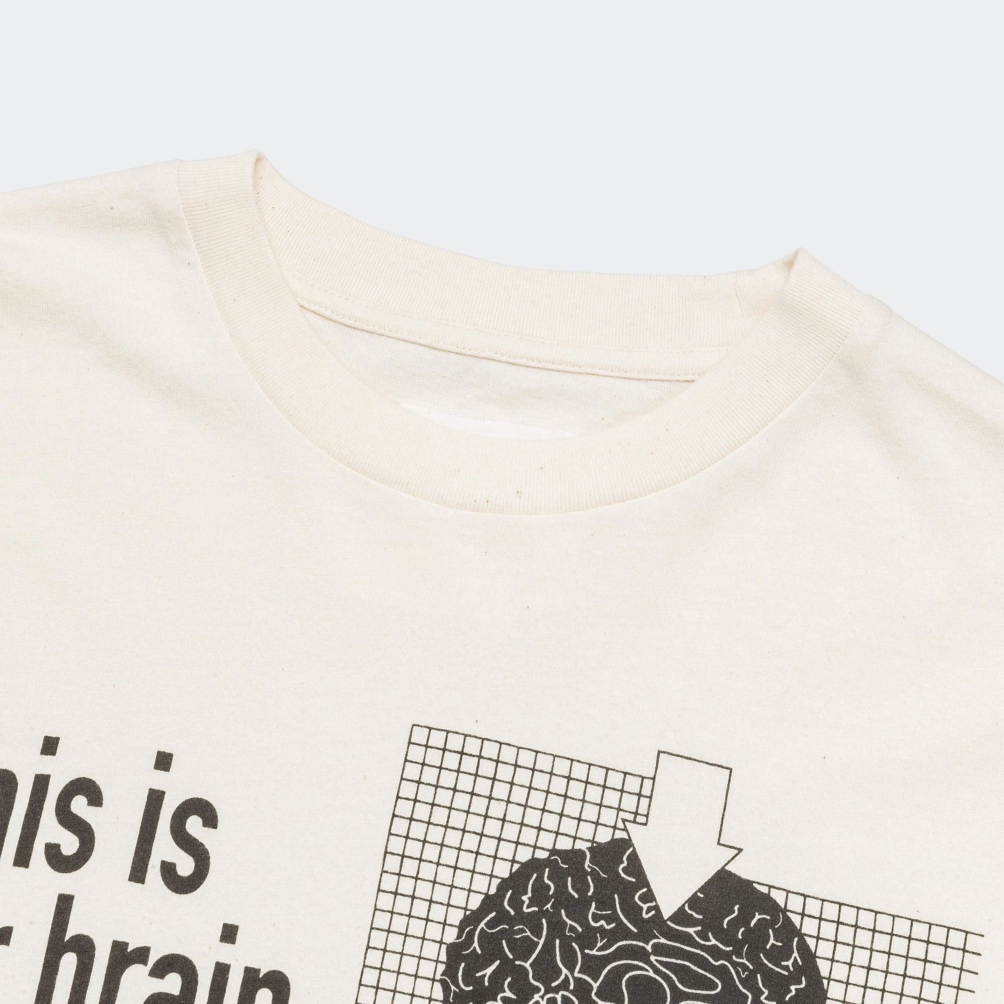 Long Sleeve Grateful 'Wish You Were Here' Tee - Ecru