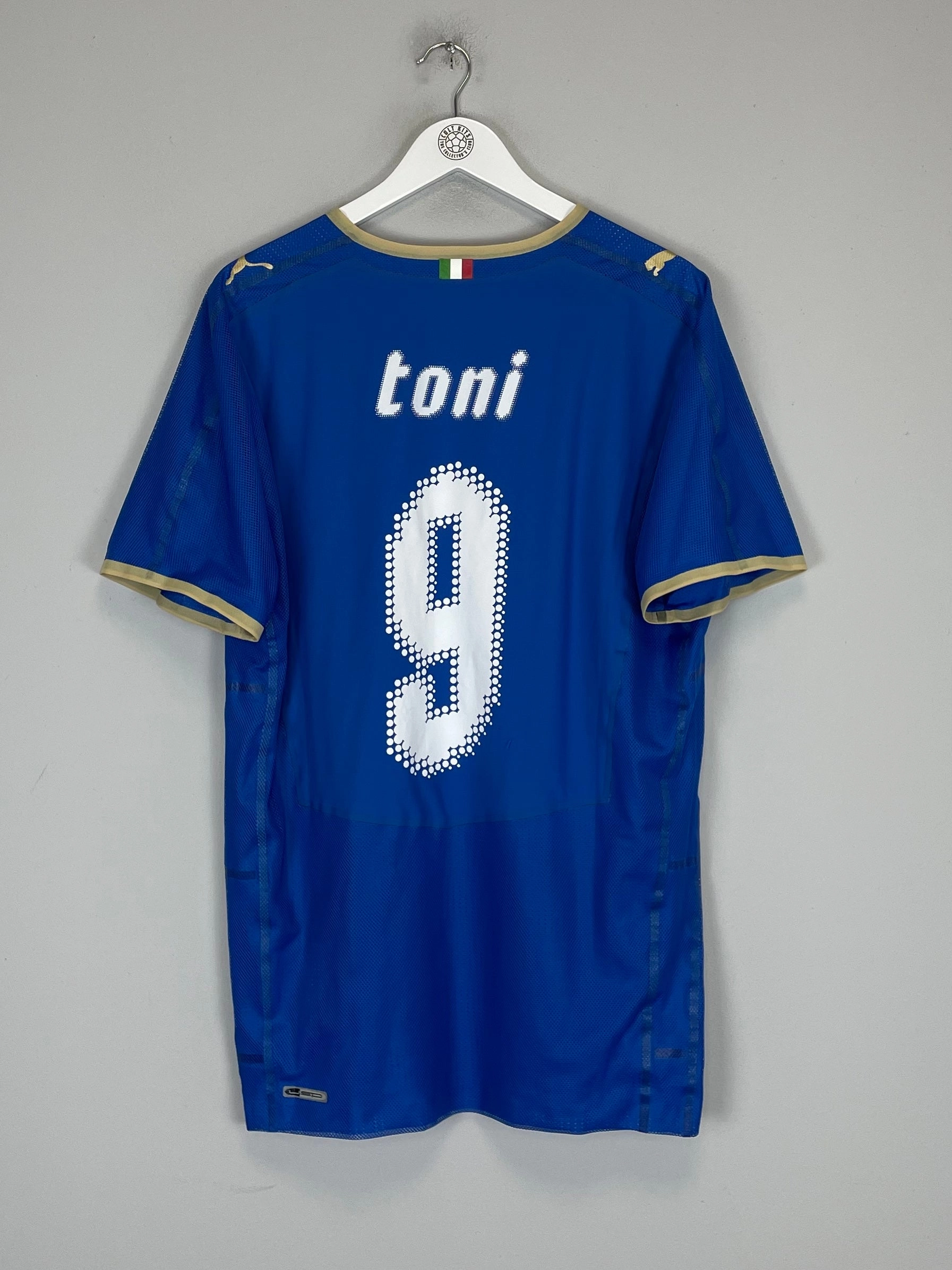 2008/09 ITALY TONI #9 *PLAYER ISSUE* HOME SHIRT (XXL) PUMA Minimalist Raglan Sleeve Sporty Layers