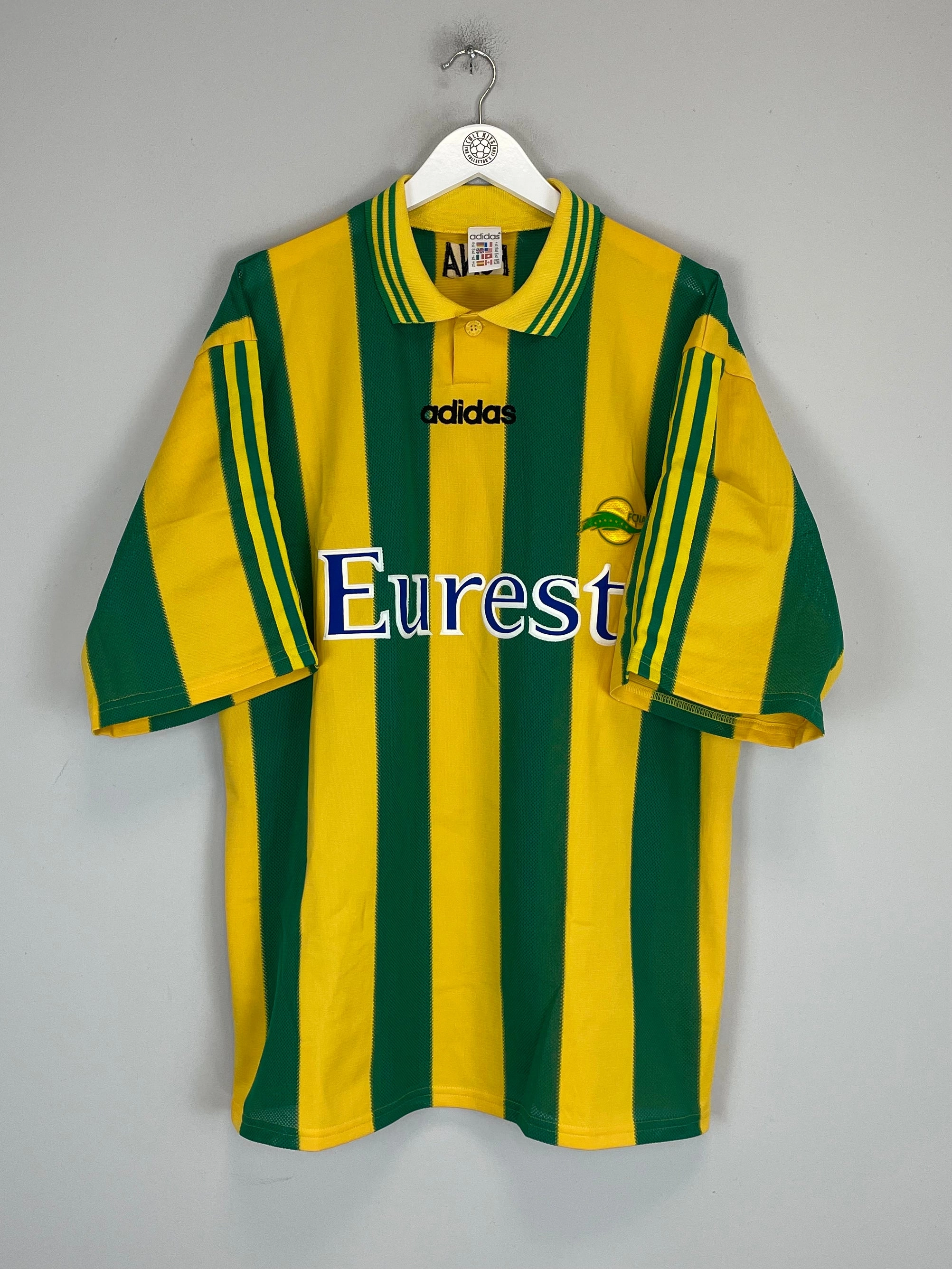 1996/97 NANTES *MINT* HOME SHIRT (XL) ADIDAS Fitted Layer