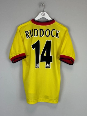 Air Flow Classic Crew Neck Design 1997/99 LIVERPOOL RUDDOCK #14 AWAY SHIRT (S) REEBOK