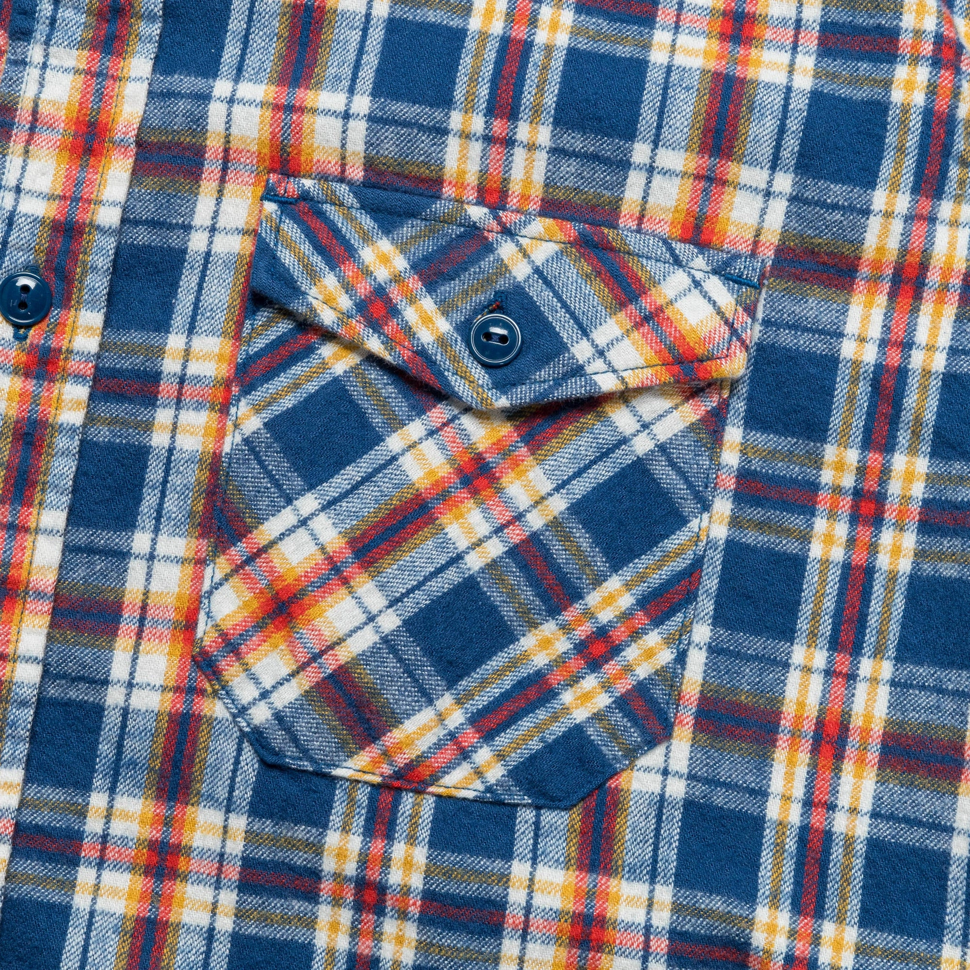 stain resistant coating GUIDE-SHT Brushed Flannel - Blue