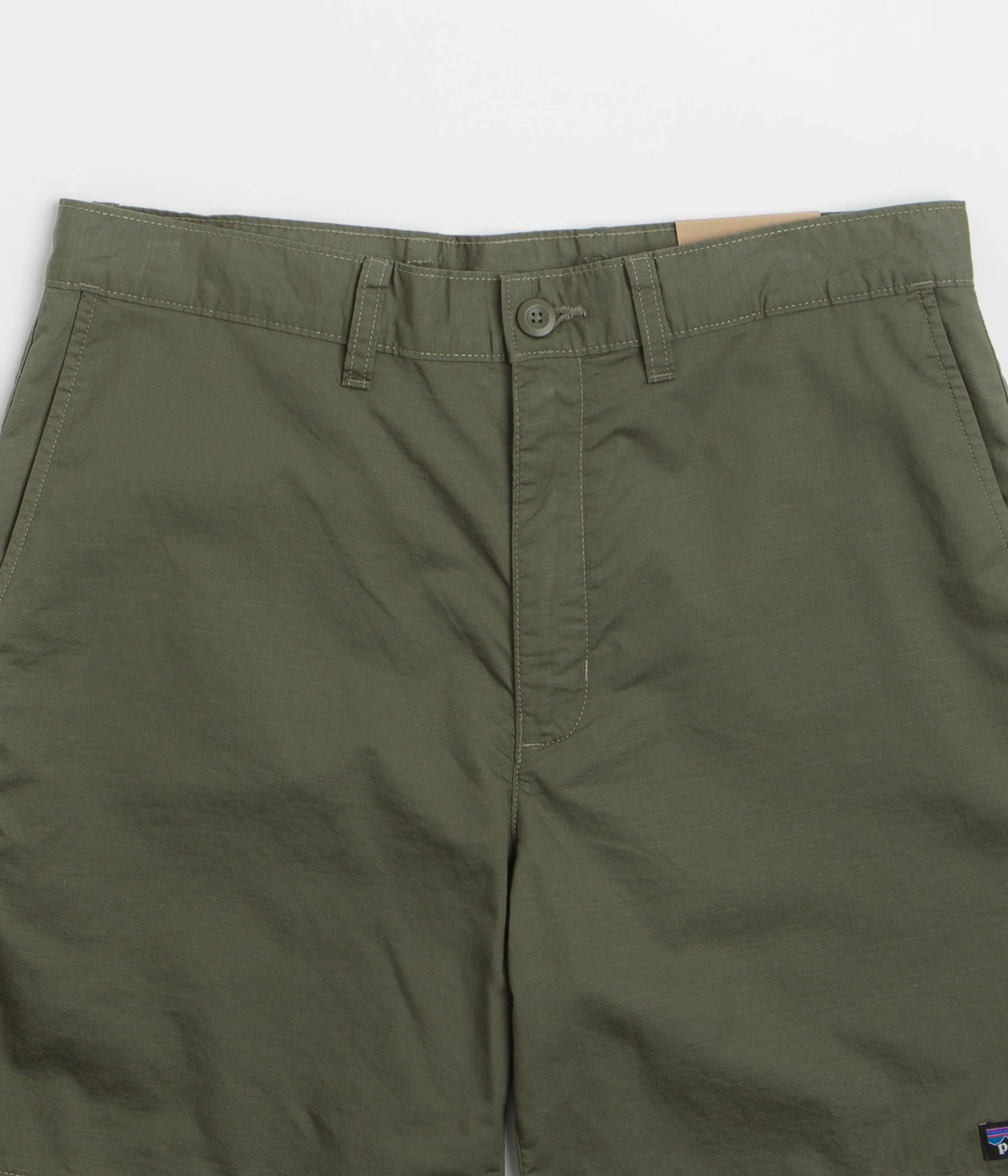 Fitness Ready Wrinkle Resistant Treatment Patagonia Lightweight All-Wear Hemp 8" Shorts - Basin Green