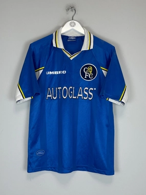 Layered Panel Design 1997/98 CHELSEA HOME SHIRT (M) UMBRO