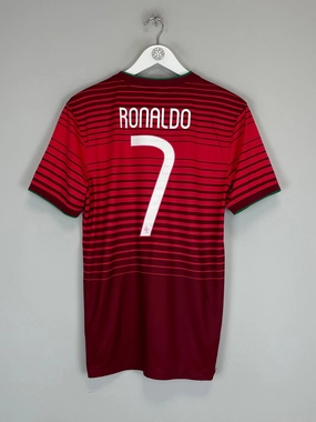 Unisex Design Double Stitched Edging 2014/15 PORTUGAL RONALDO #7 HOME SHIRT (M) NIKE