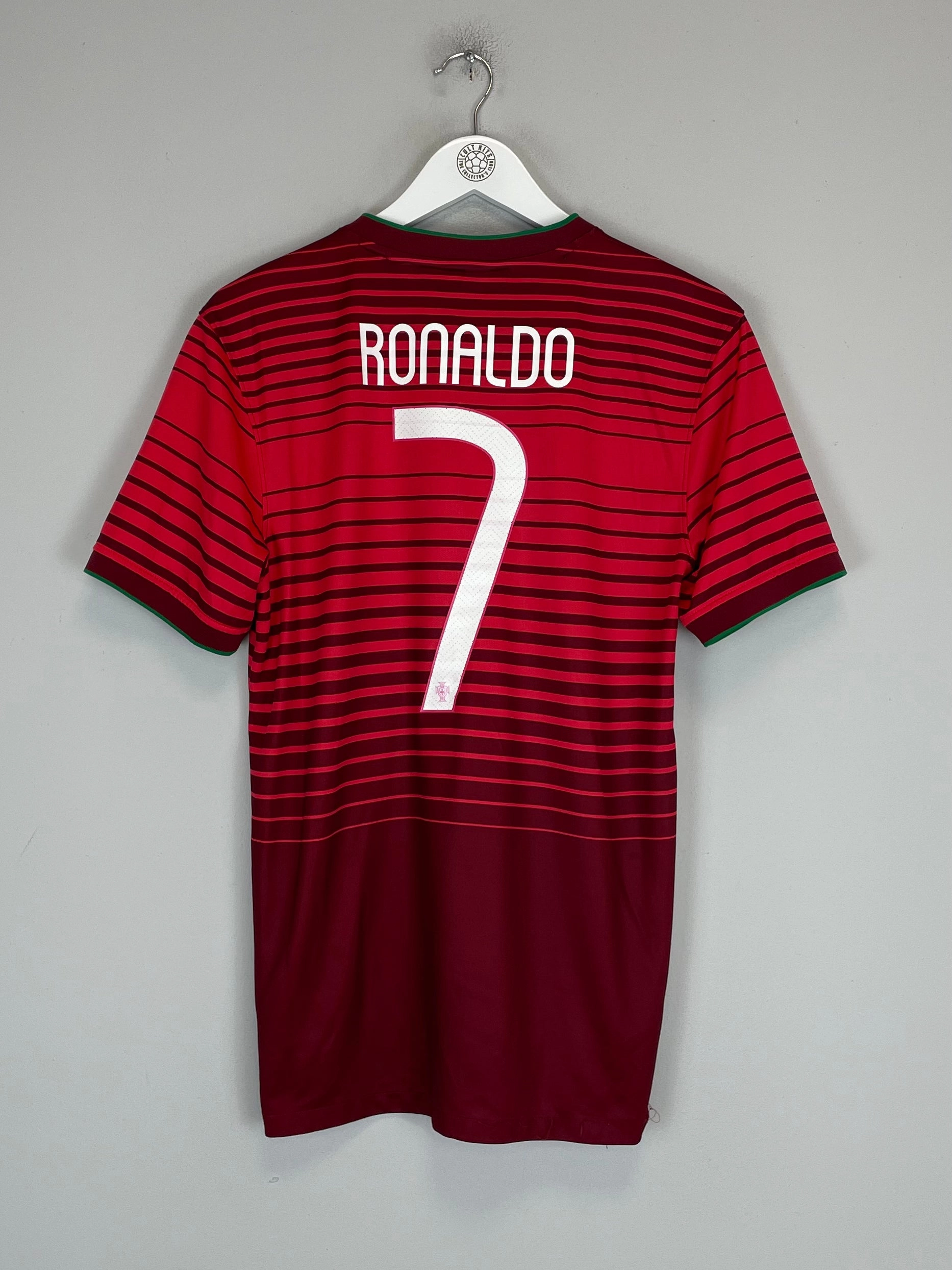 Unisex Design Double Stitched Edging 2014/15 PORTUGAL RONALDO #7 HOME SHIRT (M) NIKE