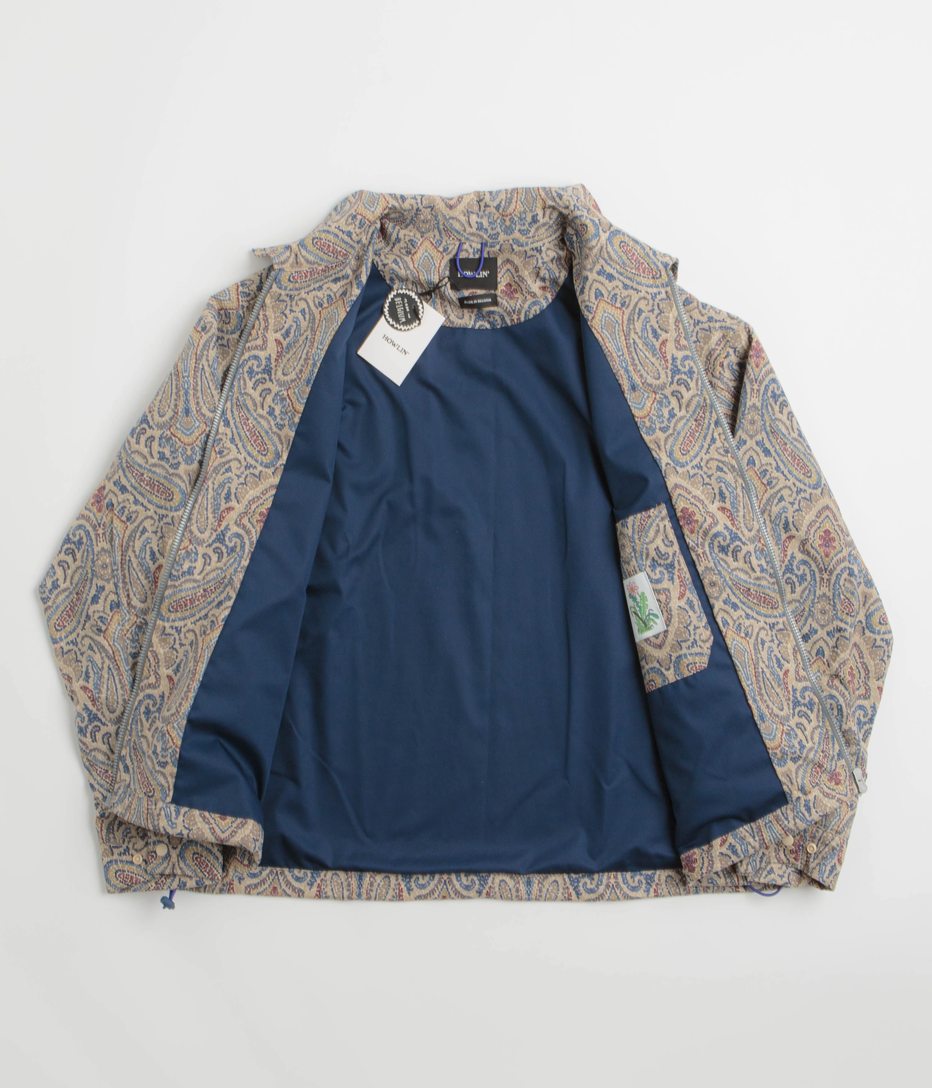 Howlin' Boxy Swing Fantasy Jacket - Sand Psych Paisley formal dinner Eco-friendly