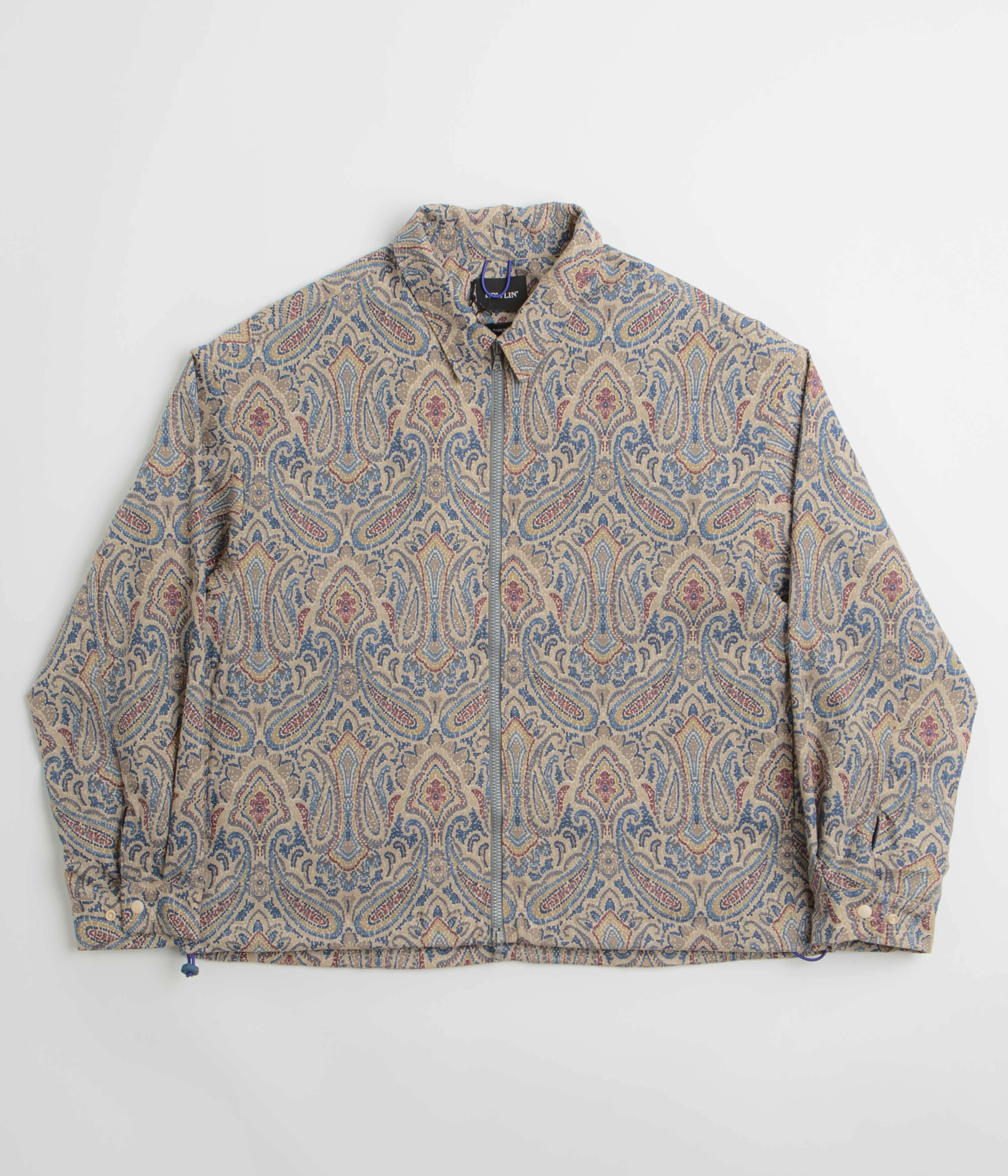 Stretchable Panels Howlin' Boxy Swing Fantasy Jacket - Sand Psych Paisley