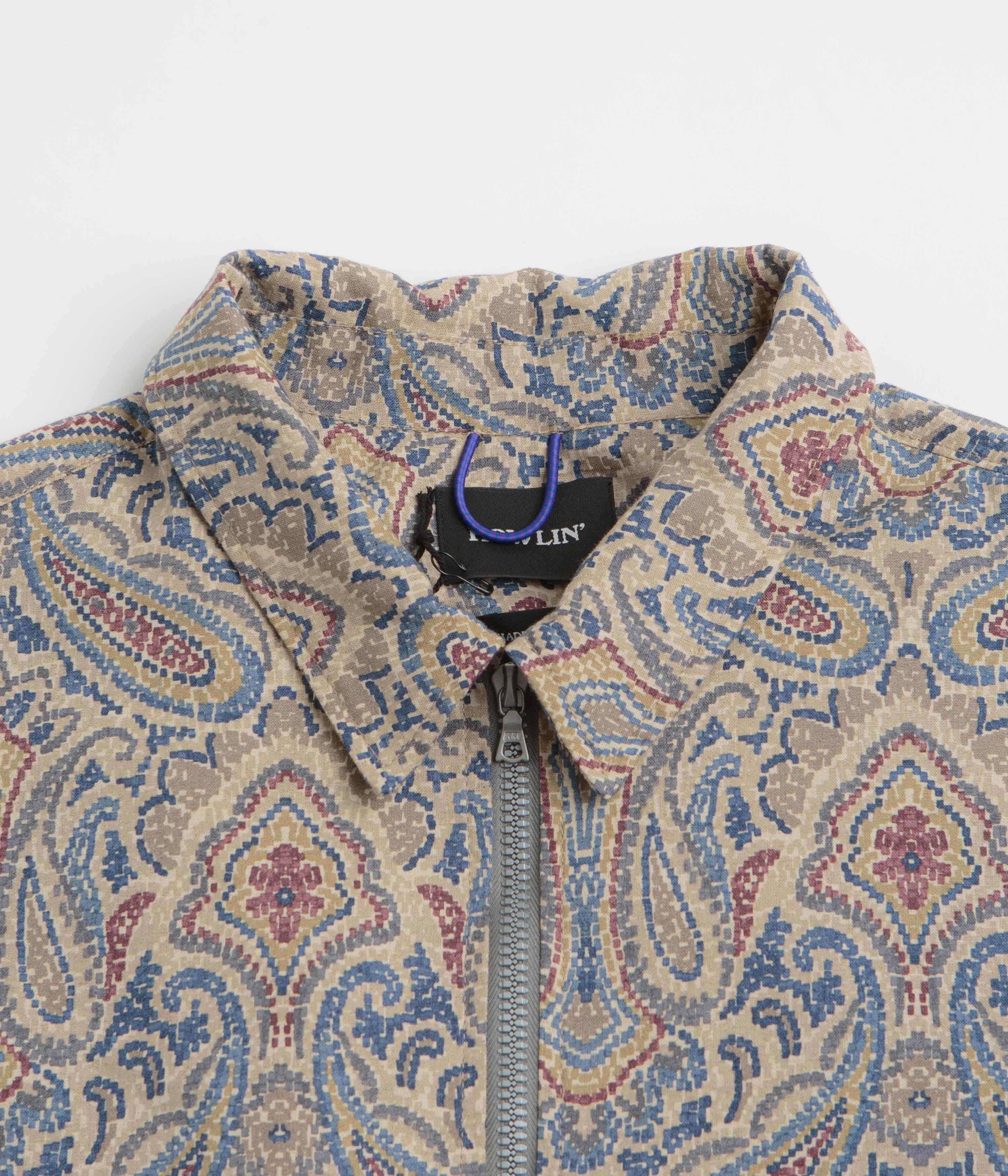 Noise Free Movement suitable for work commutes Howlin' Boxy Swing Fantasy Jacket - Sand Psych Paisley