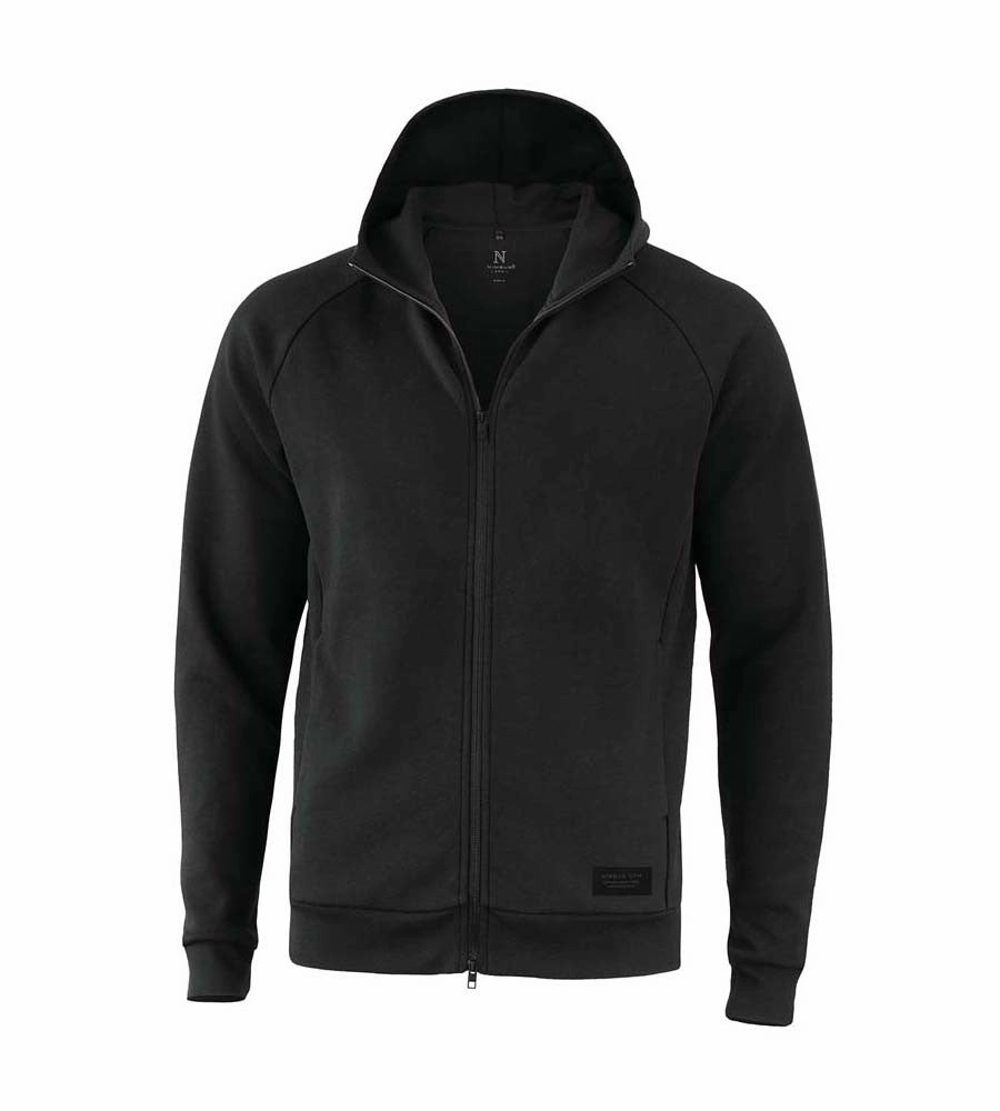 Urban Mode Faux Fur Trim Hampton - Premium Double Faced Hoodie | BLACK