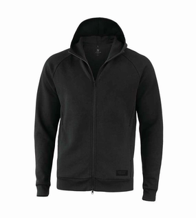 Urban Mode Faux Fur Trim Hampton - Premium Double Faced Hoodie | BLACK