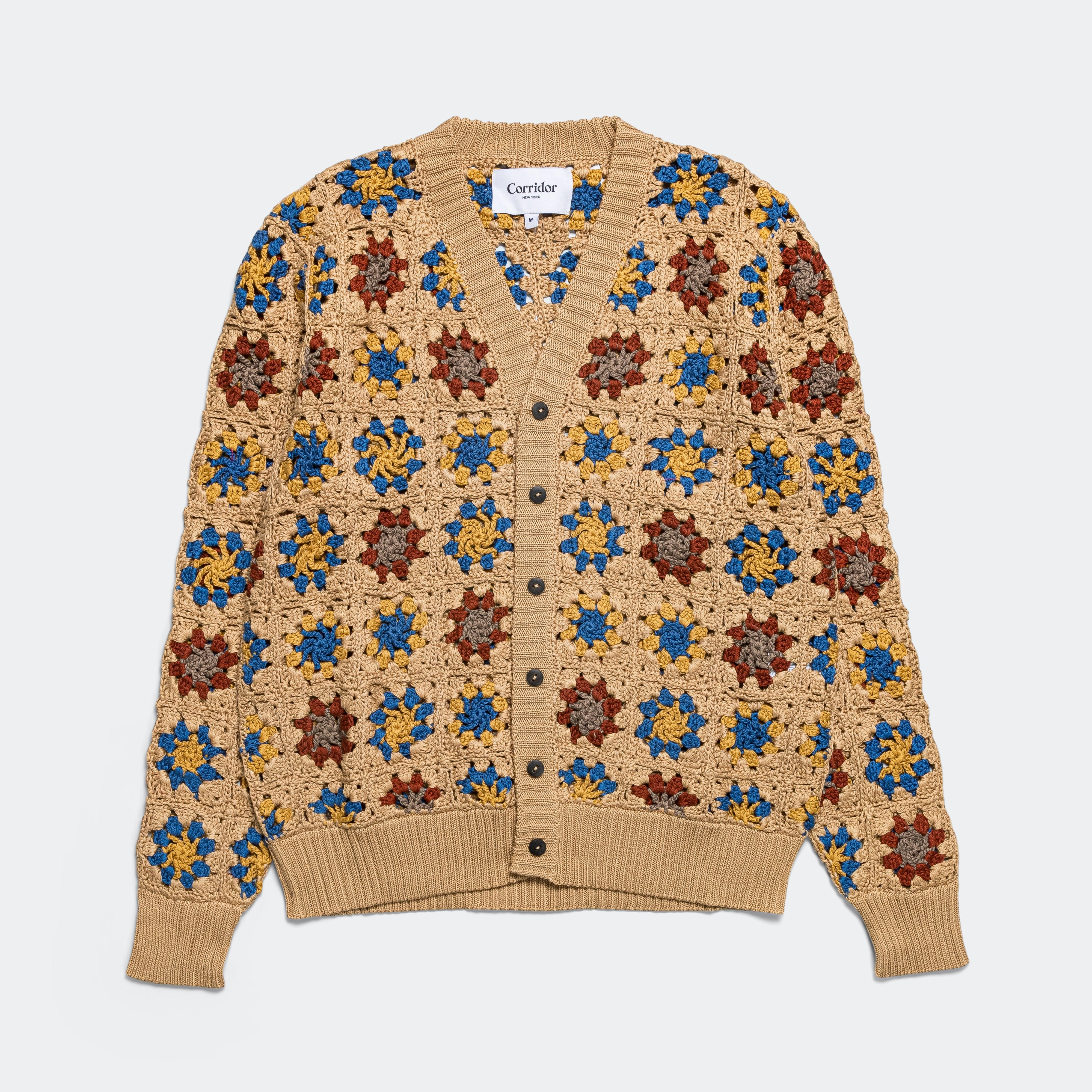 Hand Crochet Pima Cardigan - Natural Odor Resistant Treatment windy days