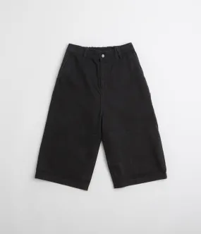 Poetic Collective Sculptor Shorts - Black Denim Flexible Stretch Waist