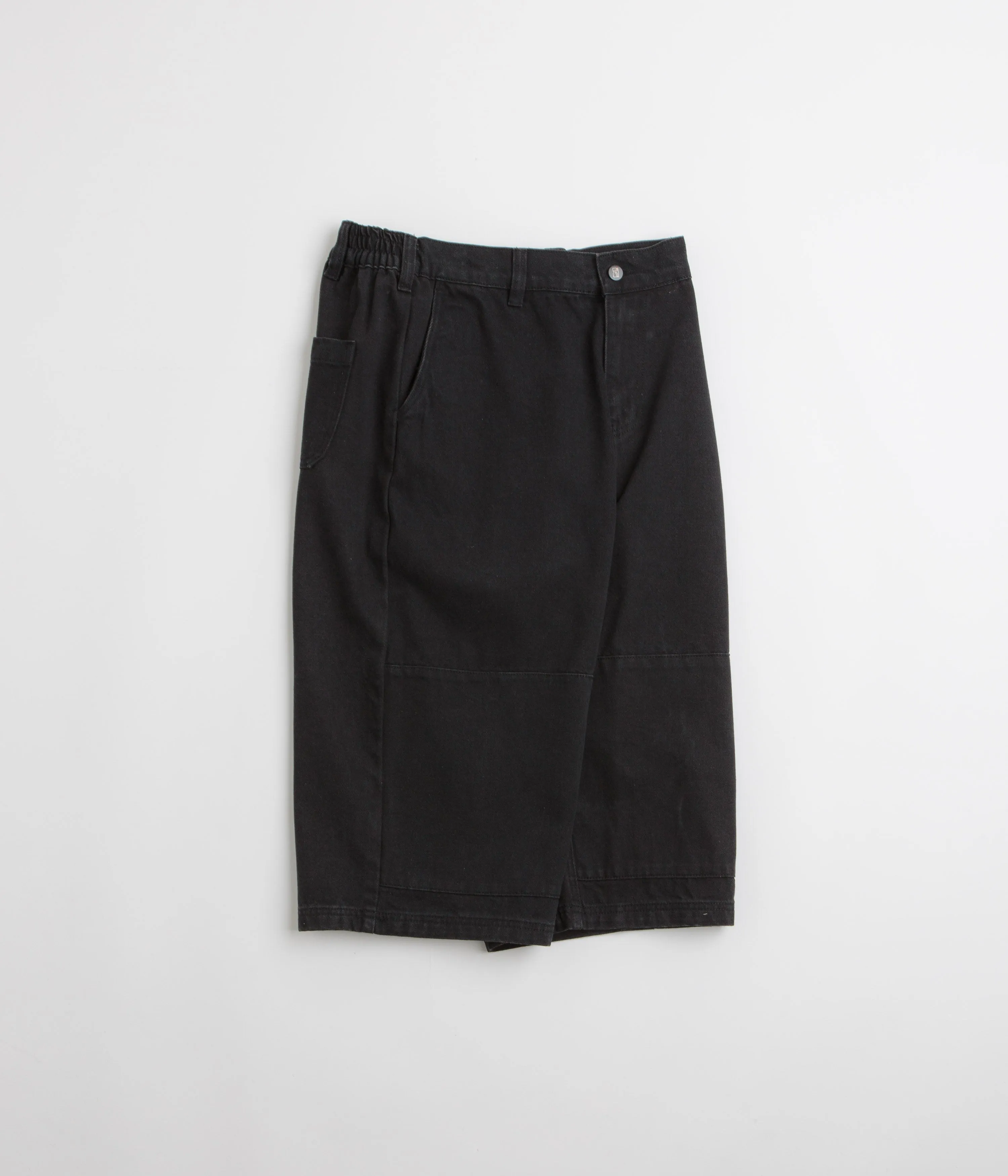 Poetic Collective Sculptor Shorts - Black Denim semi-formal look