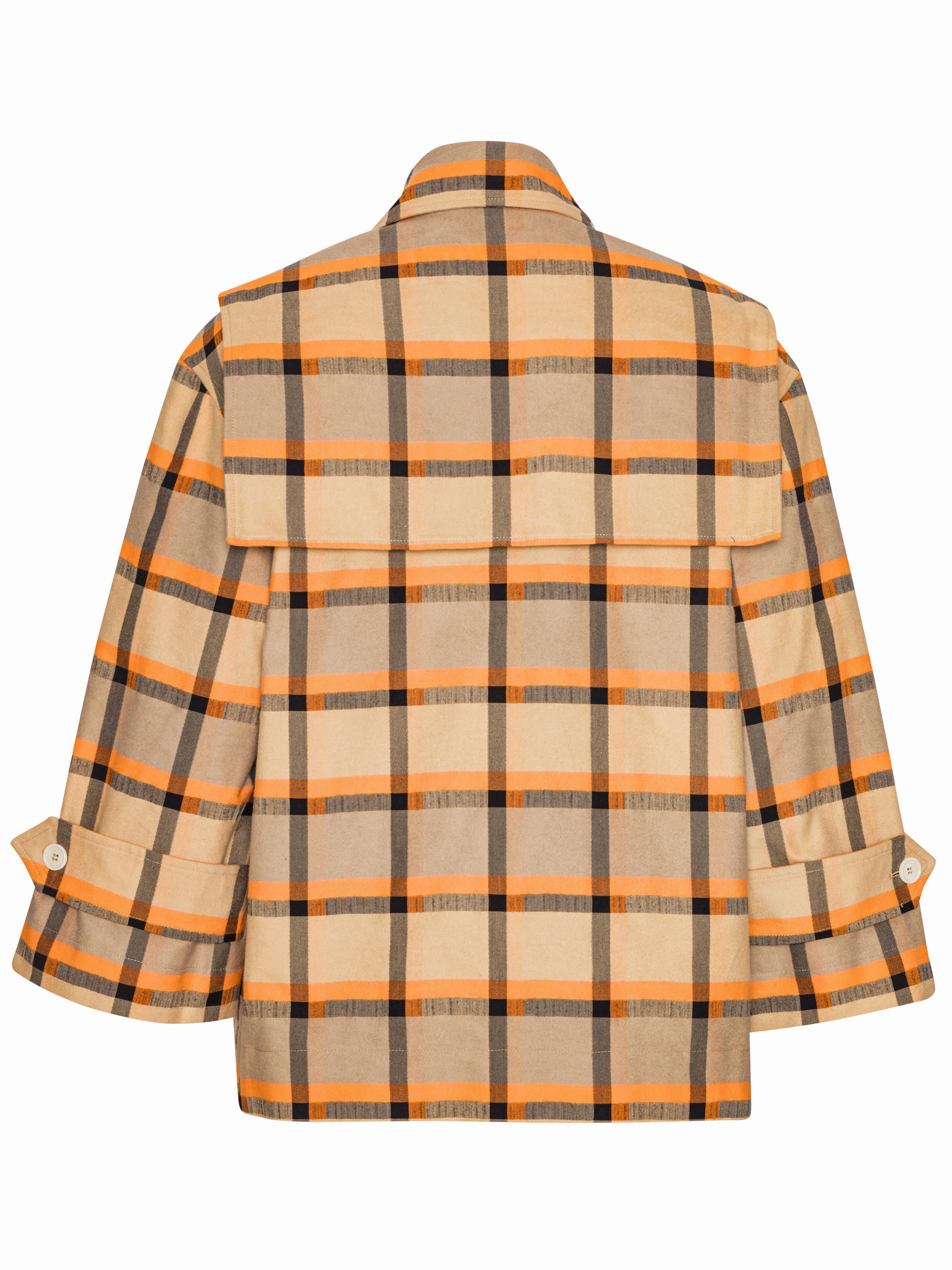 Hands Down Jacket - Trench Checks Taped Neckline Seams