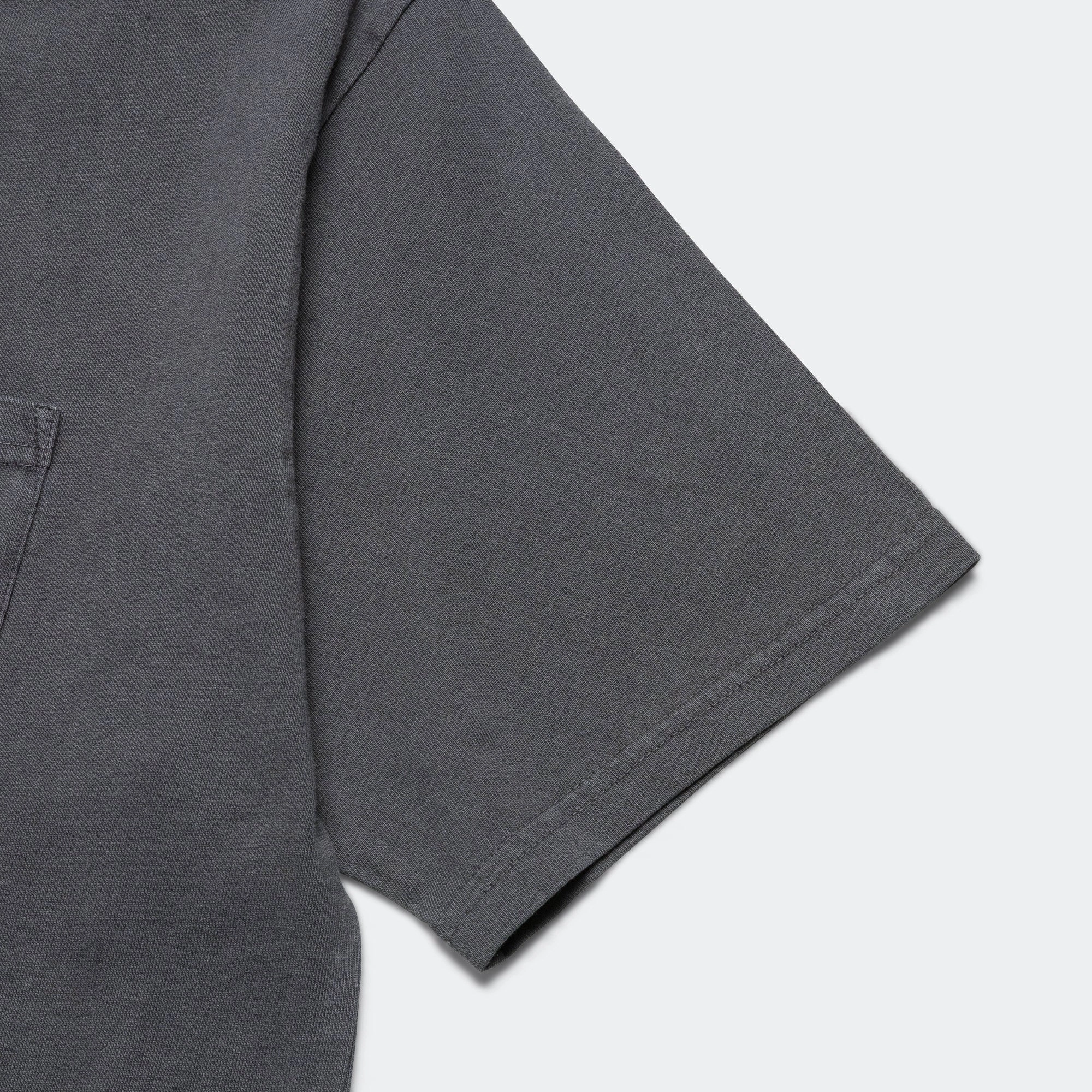 Healthknit SS Pocket Tee - Pigment Black Casual Fit Weekend Essential