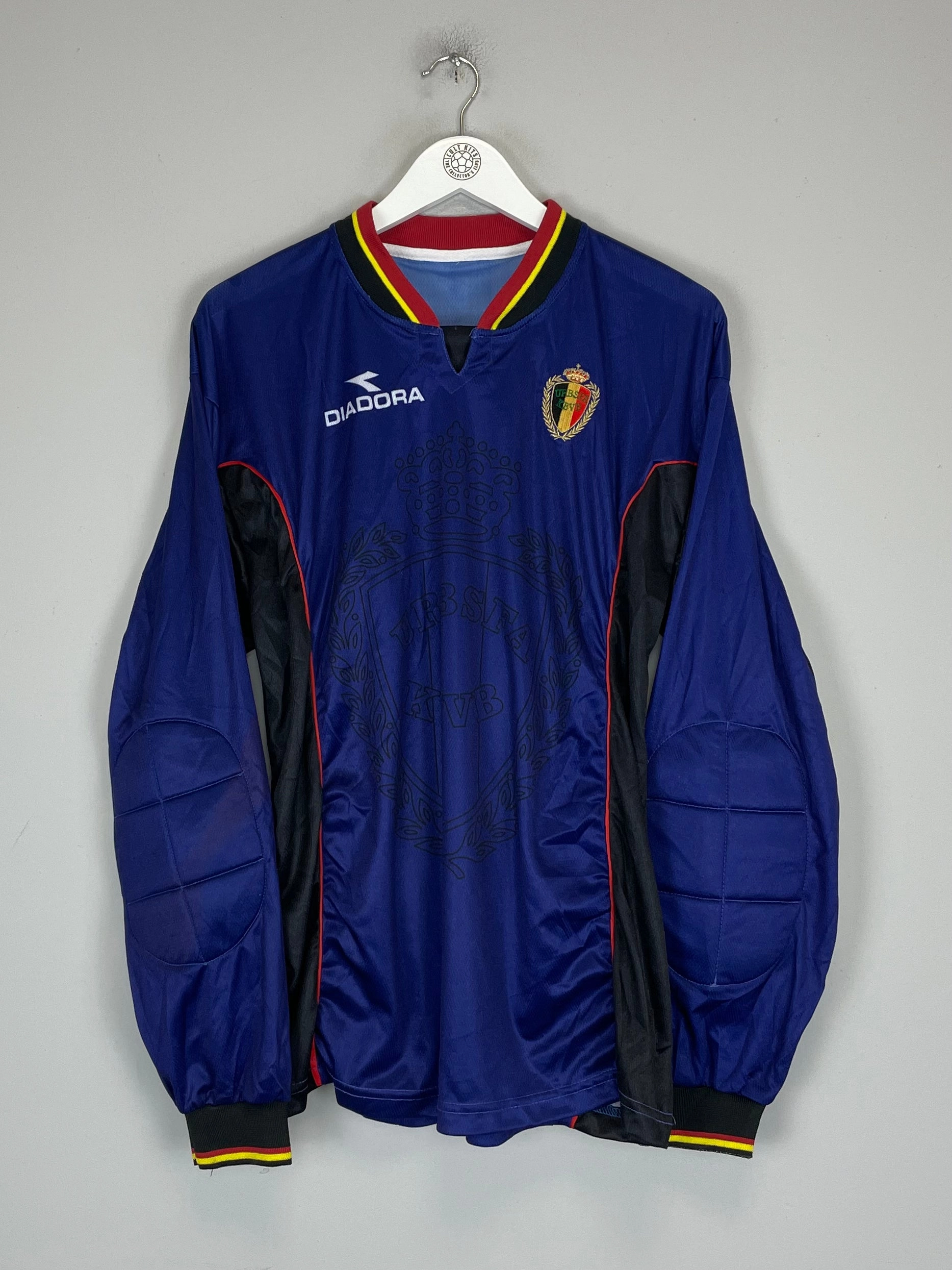 1998/99 BELGIUM GK SHIRT (M) DIADORA Layered construction