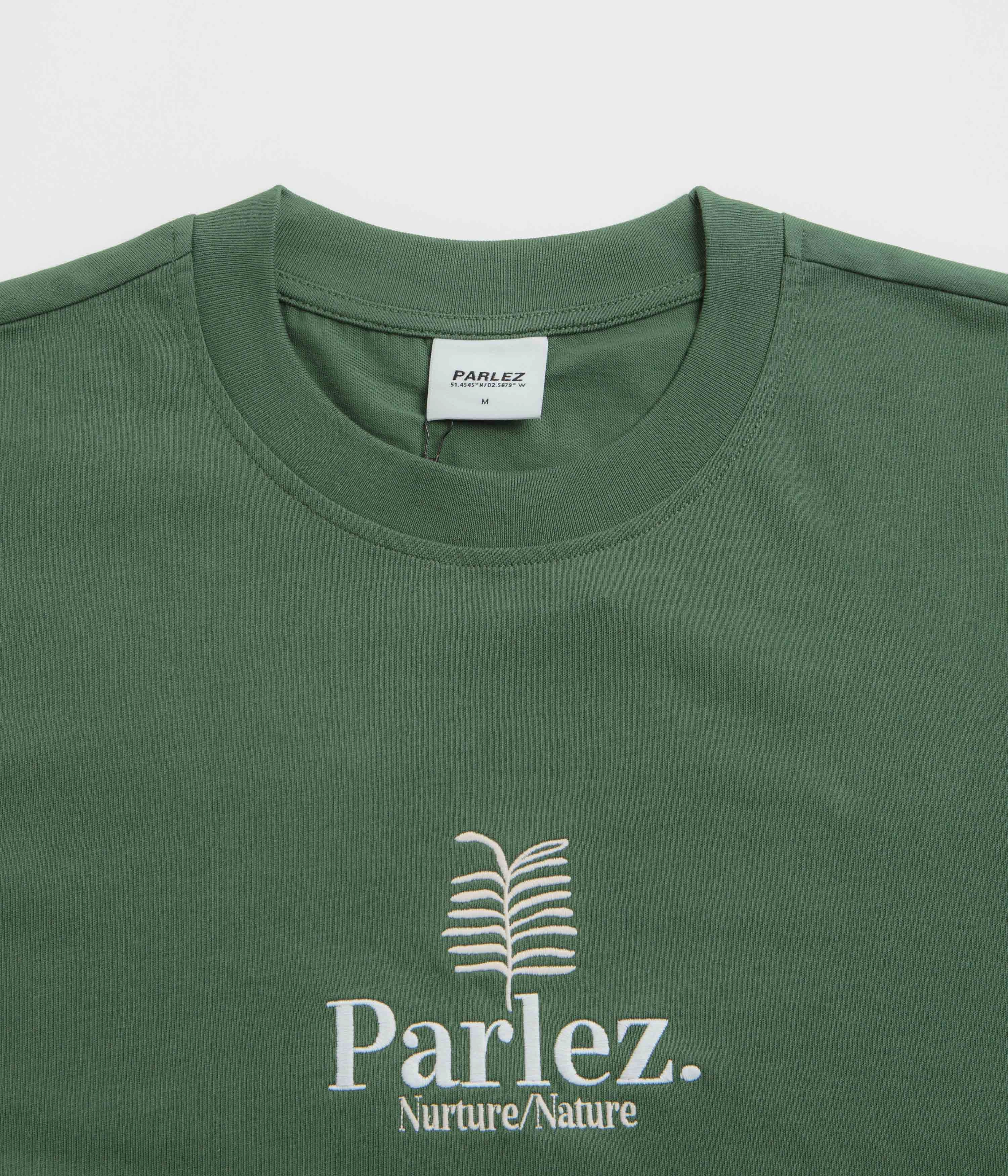 Parlez Nurture T-Shirt - Kelp Green Moisture Wicking Fabric