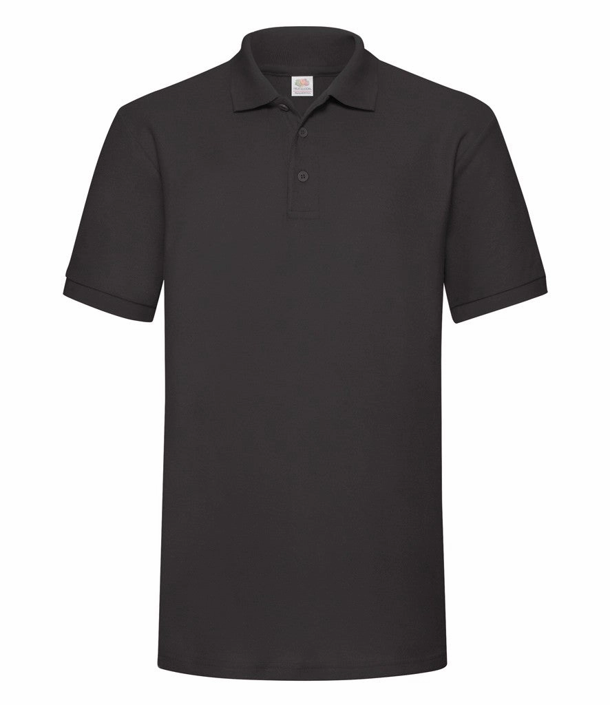 Fitted Wear Simple Layer Heavy 65/35 Polo | BLACK
