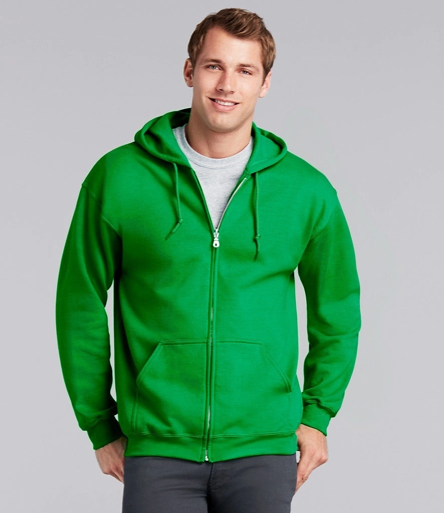 Reinforced Hood Heavyweight Blend Adult Full Zip Hooded Sweatshirt | NAVY