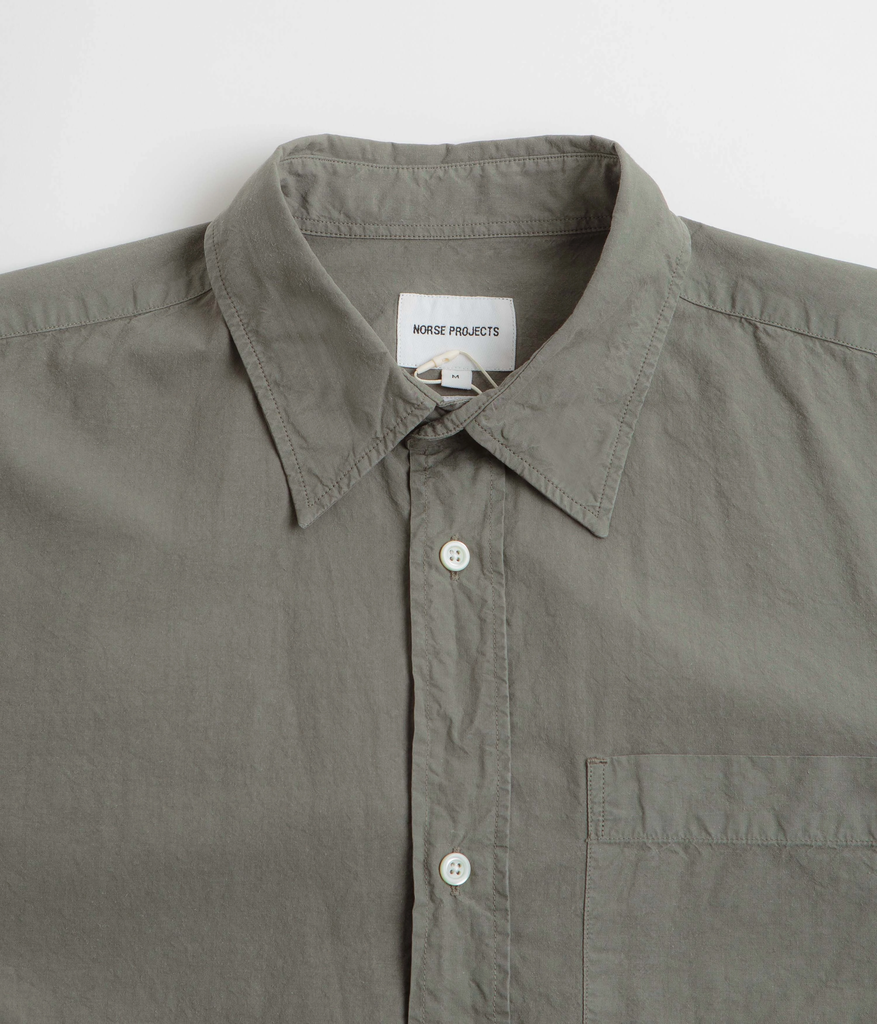 Subtle design Norse Projects Mo Cotton Tencel Shirt - Mid Khaki