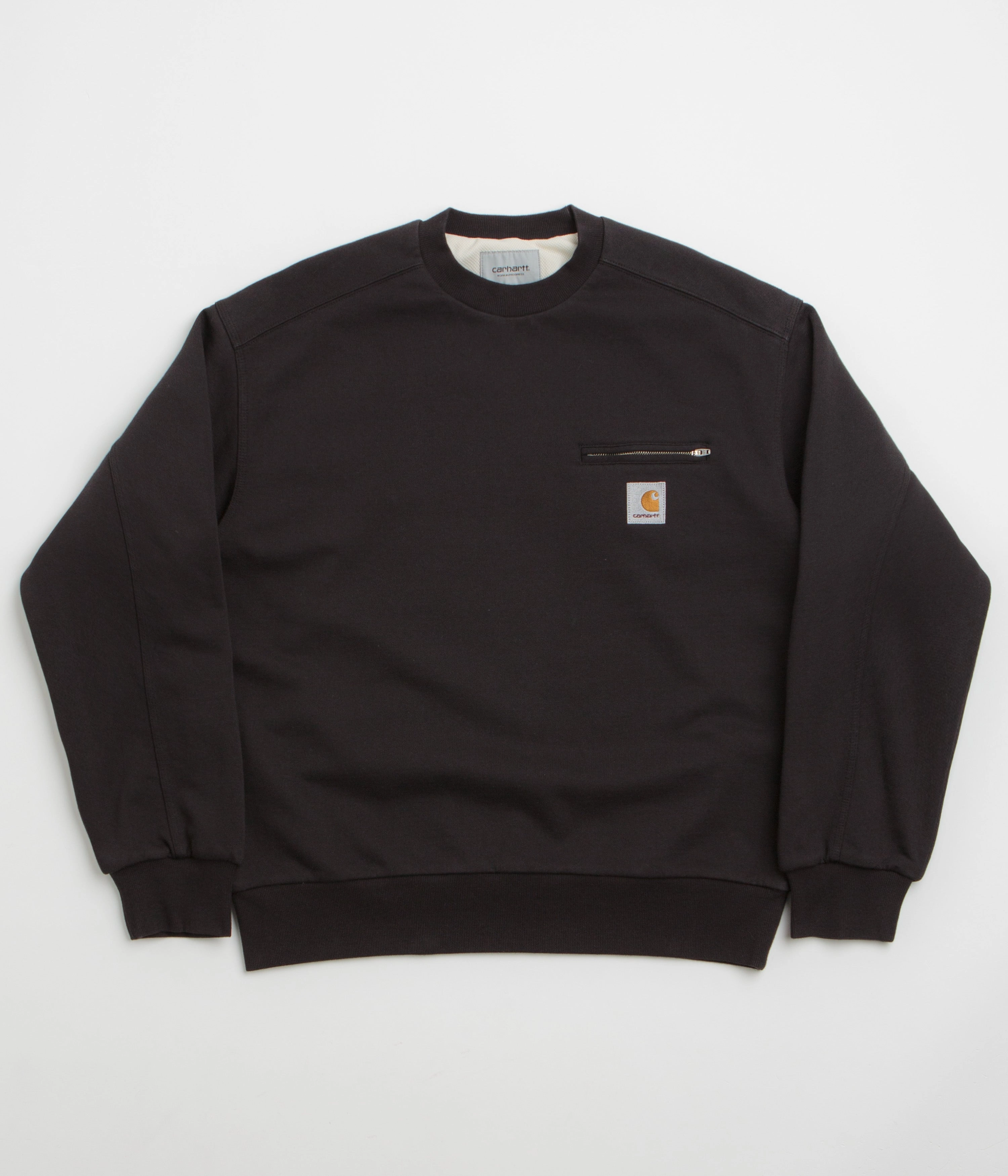 Carhartt Detroit Crewneck Sweatshirt - Black Minimal Fashion