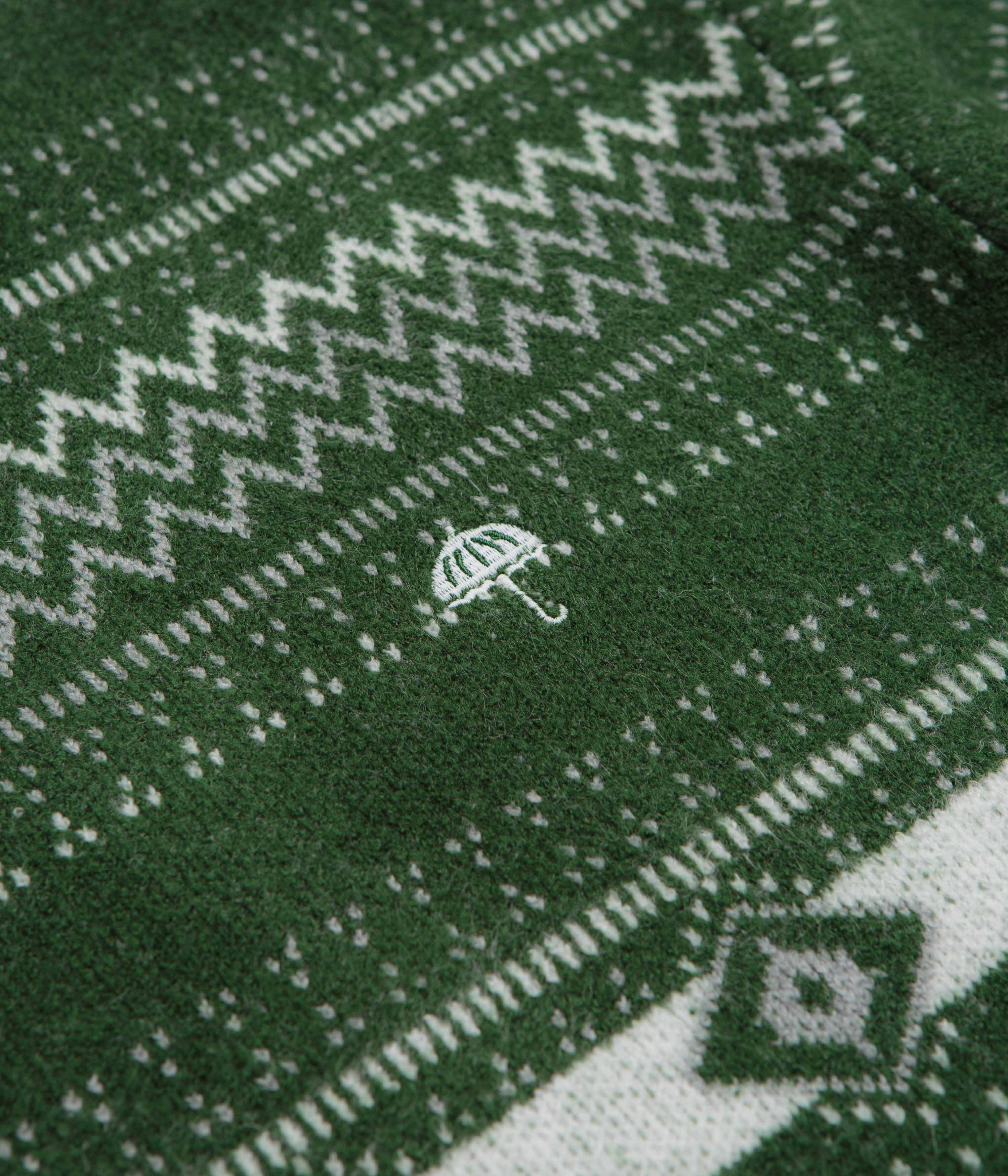 Helas Chalet Crewneck Sweatshirt - Green Cozy Basics