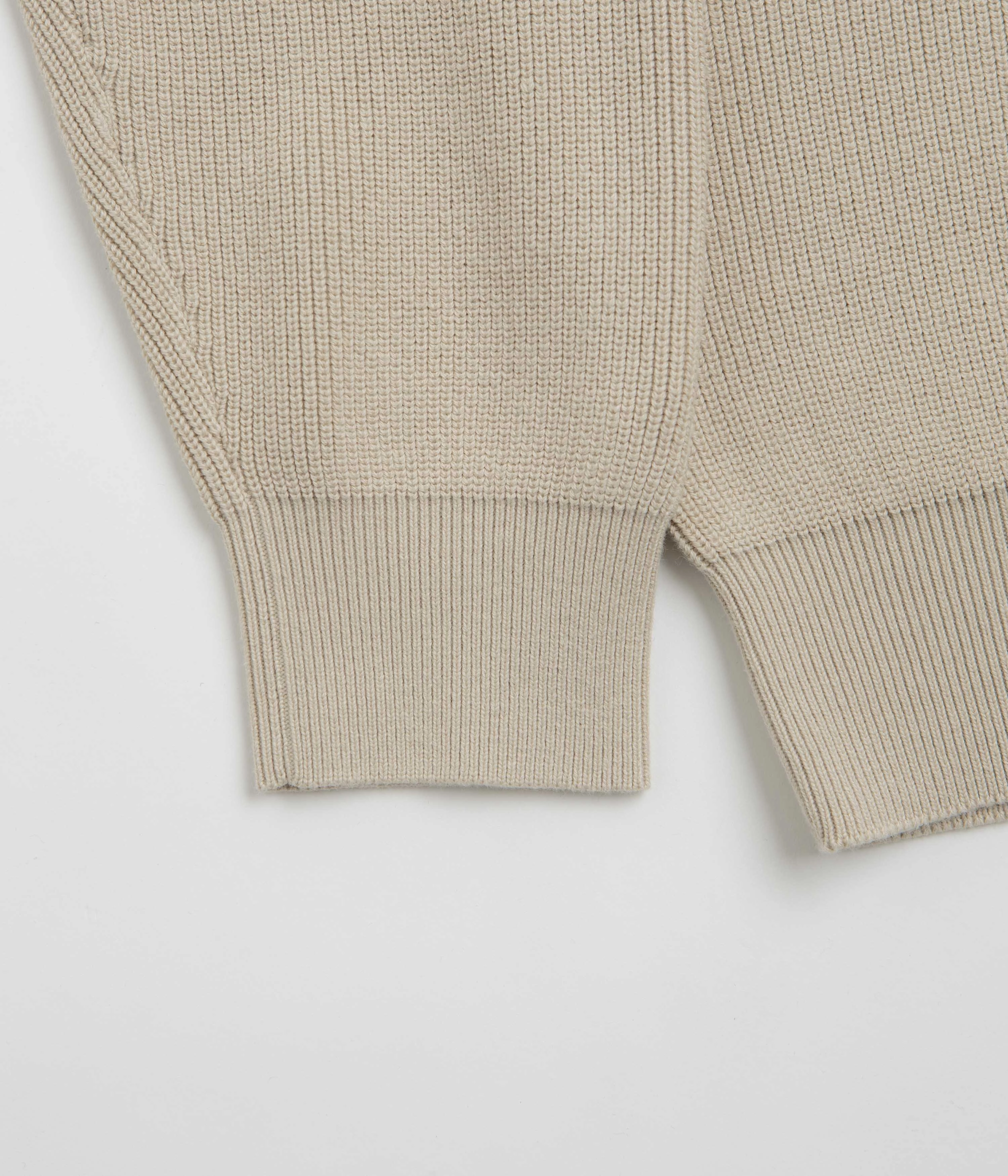 Unisex Helas Diploma Quarter Zip Sweatshirt - Beige