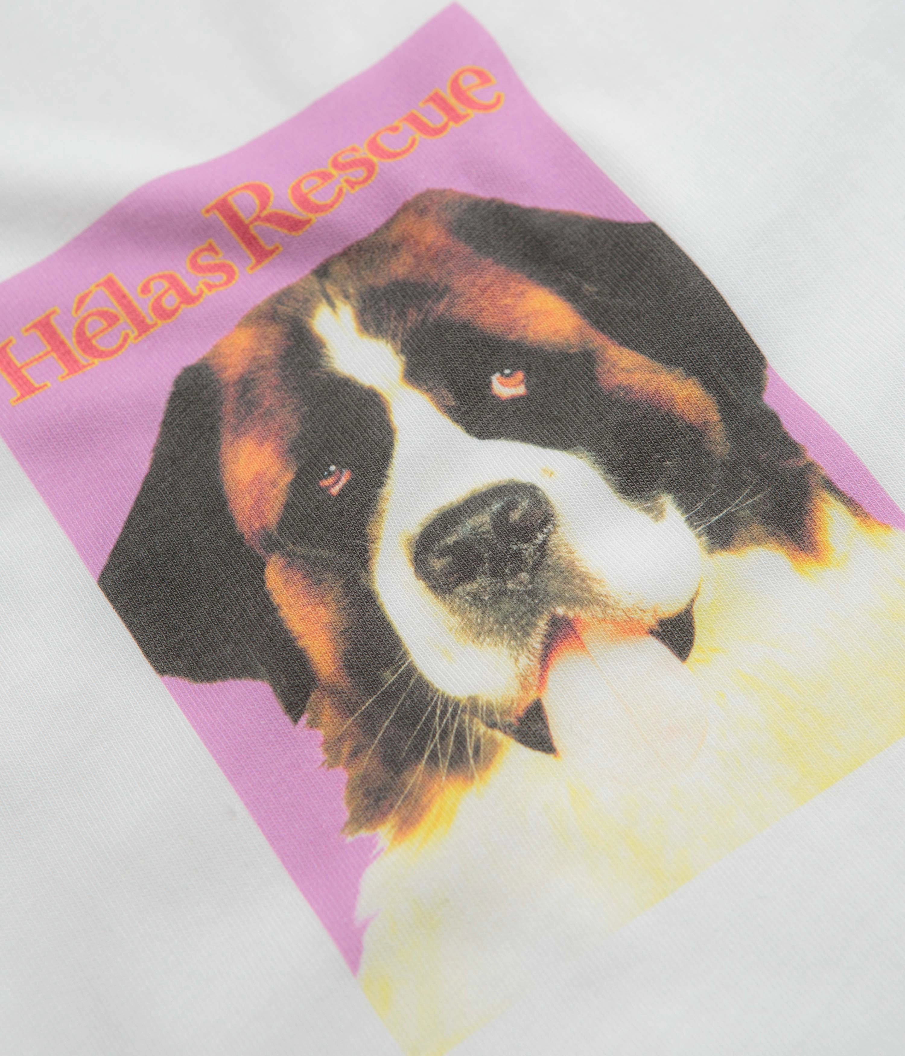 Helas Rescue T-Shirt - White Layered Neckline Breezy Comfort