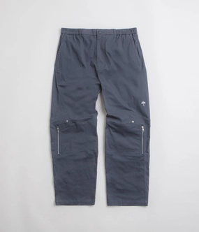 Comfort Cushioning Helas Station Utility Pants - Grey Blue
