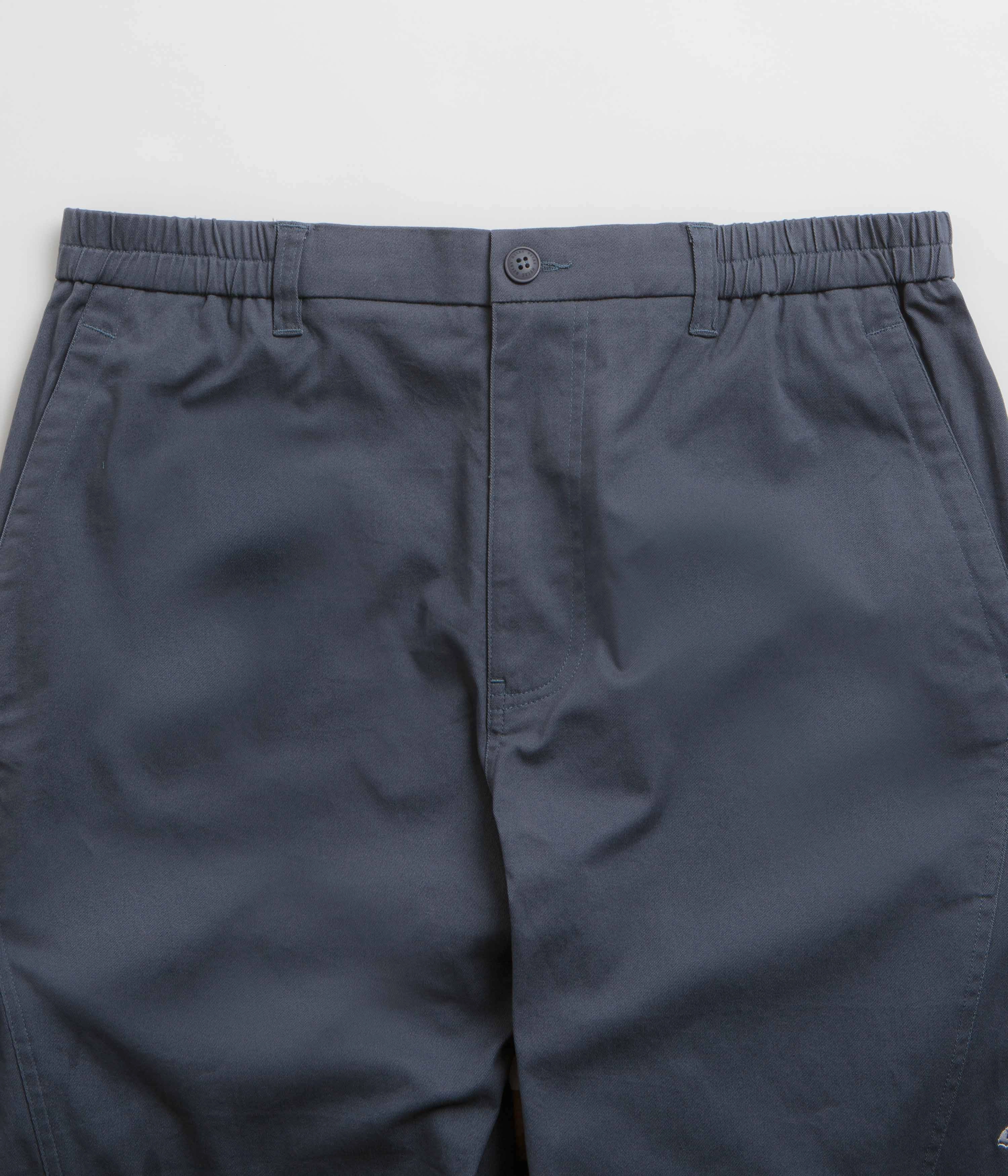 Helas Station Utility Pants - Grey Blue Anti Pilling Finish