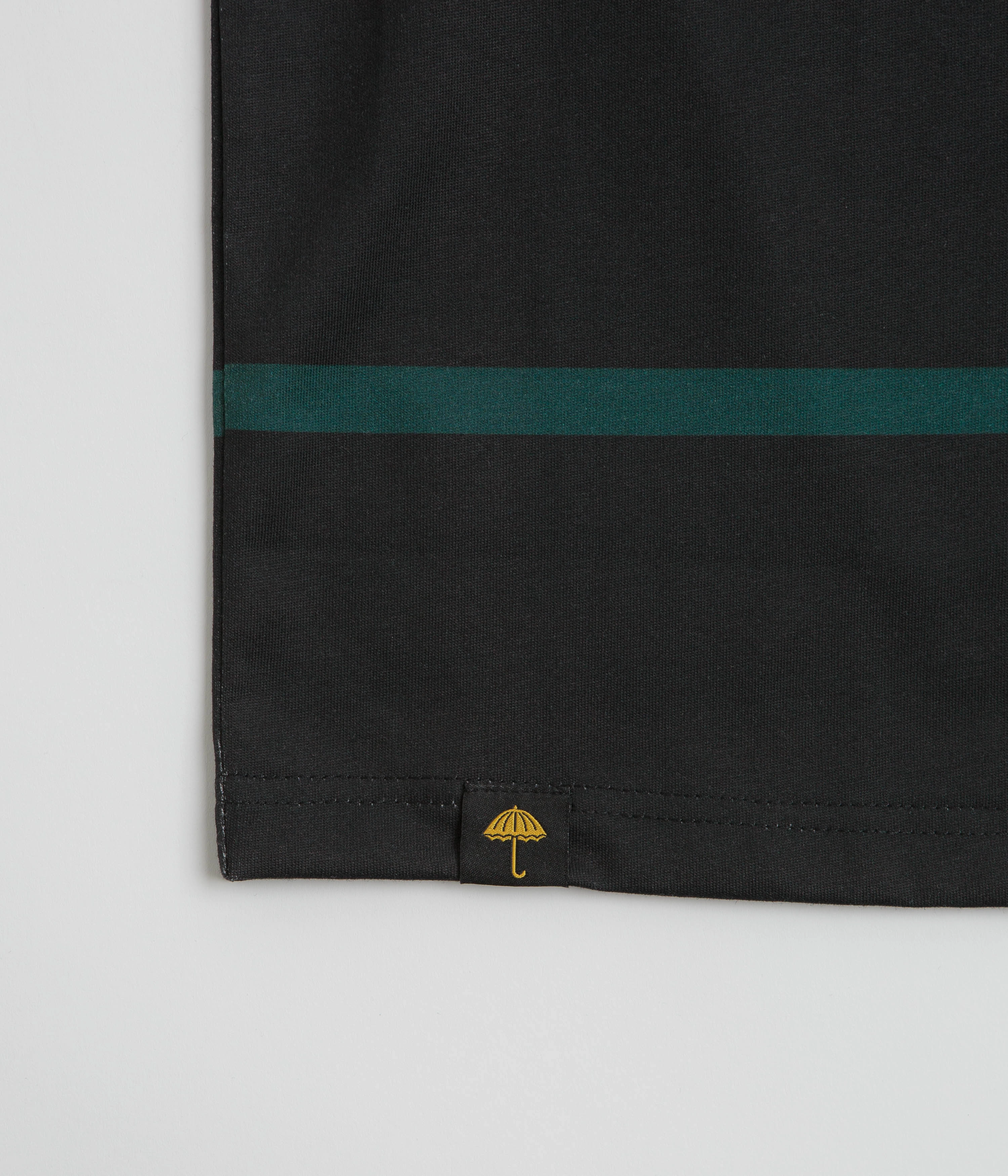 Recycled Polyester Thread Helas Trait T-Shirt - Black