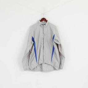 Helly Hansen Men XL Jacket Grey Lightweight Full Zipper Sportswear Top Practical Wear