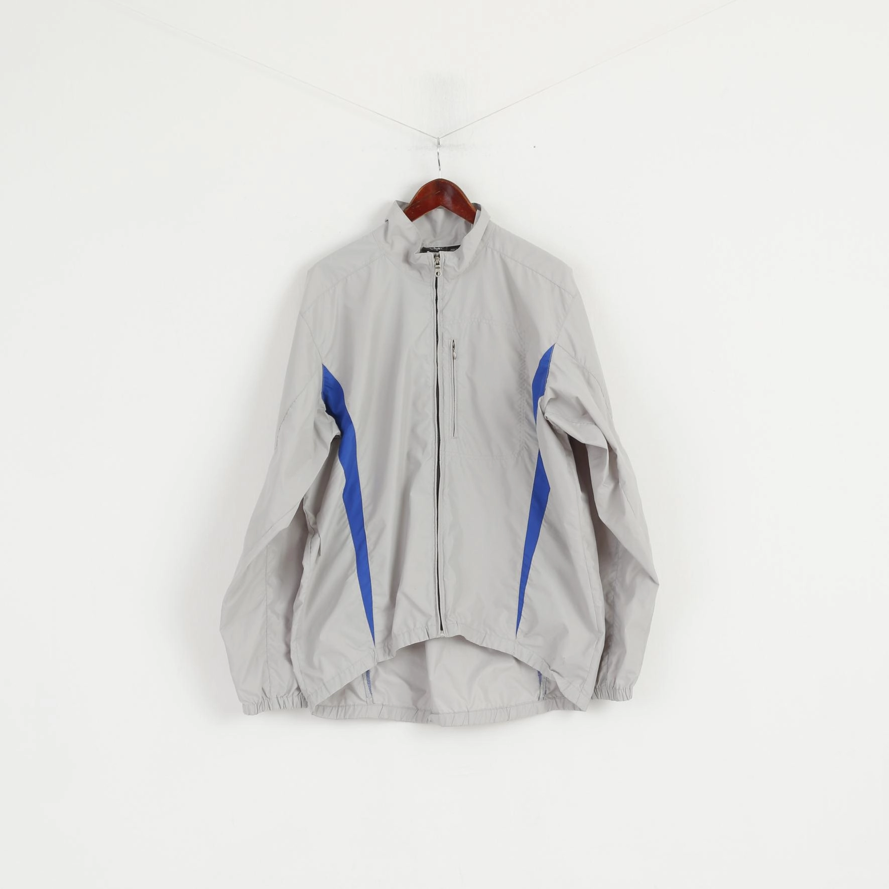 Helly Hansen Men XL Jacket Grey Lightweight Full Zipper Sportswear Top Practical Wear