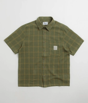 Pullover Design Professional Look Butter Goods Equipment Short Sleeve Shirt - Green / Yellow