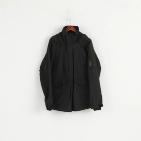 All Season Henry Choice Men XL Jacket Black Dakota Pernament Denim Hood Fleece Lined Top