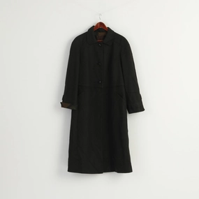 Hensel & Mortensen Men L Coat Gray Green Woll Berlin Vintage Single Breasted Classic Top Concentration