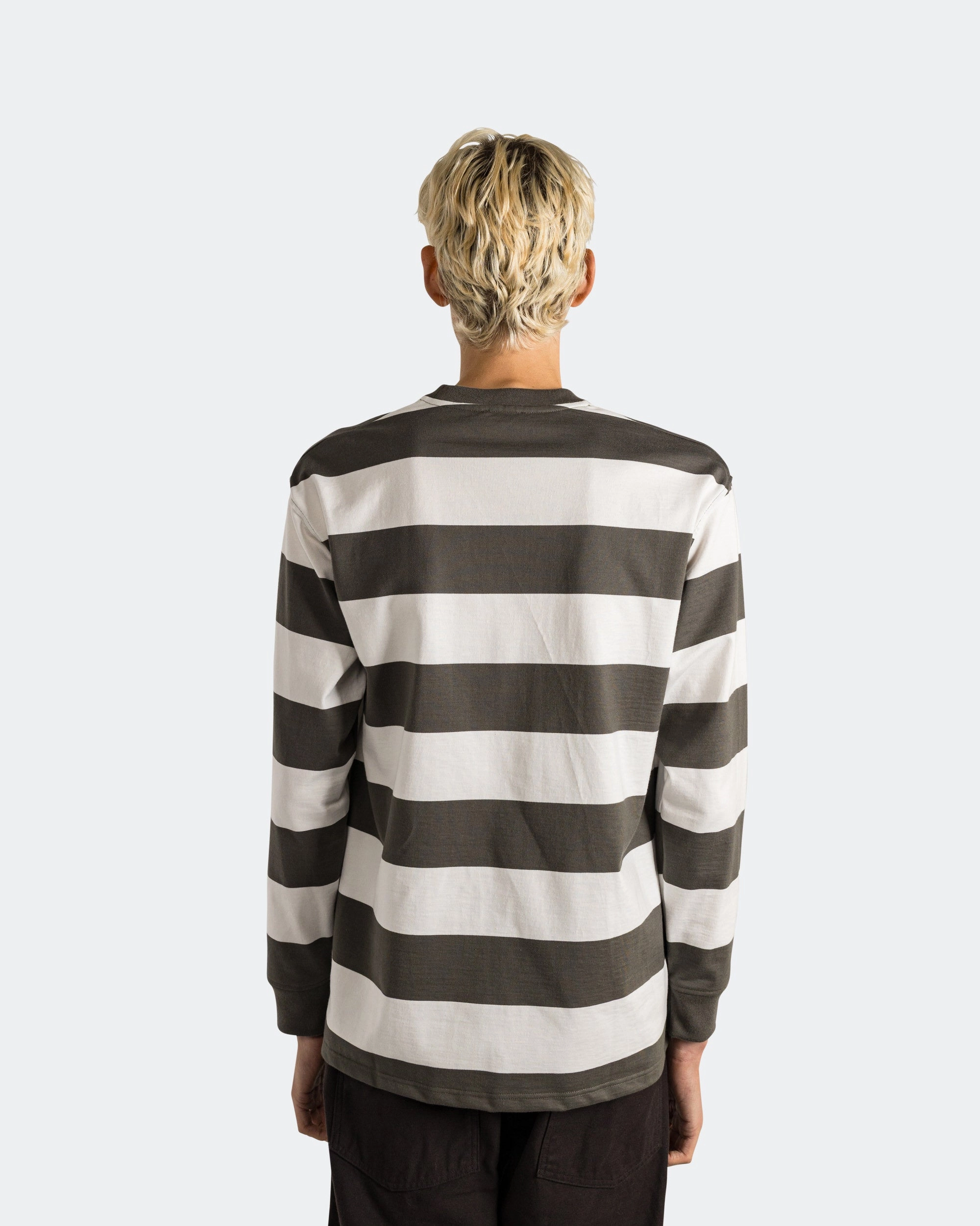 Travel Wear Heritage Mariniere LS T-Shirt - Chimera Green/Milk