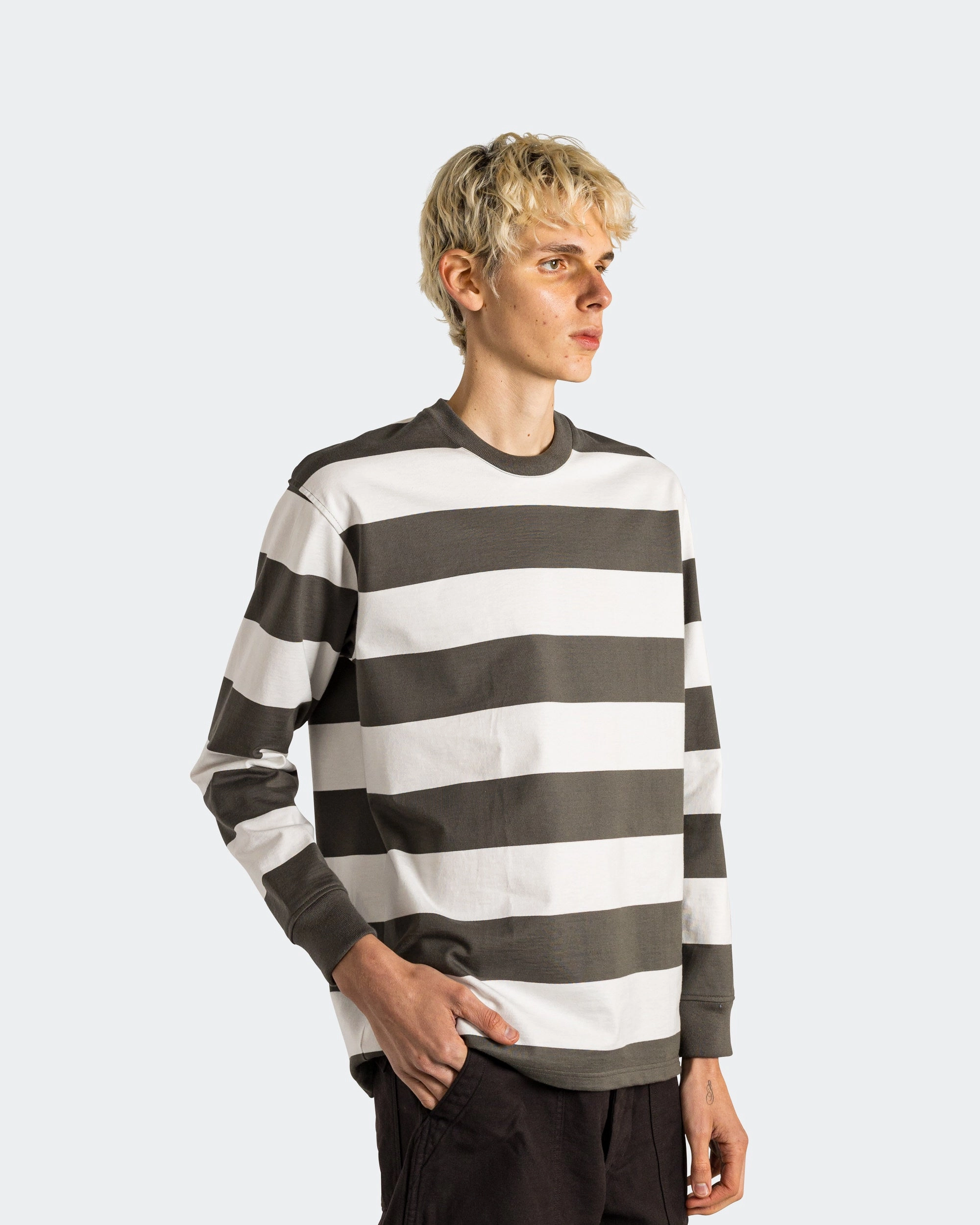 Heritage Mariniere LS T-Shirt - Chimera Green/Milk BreathableFabric