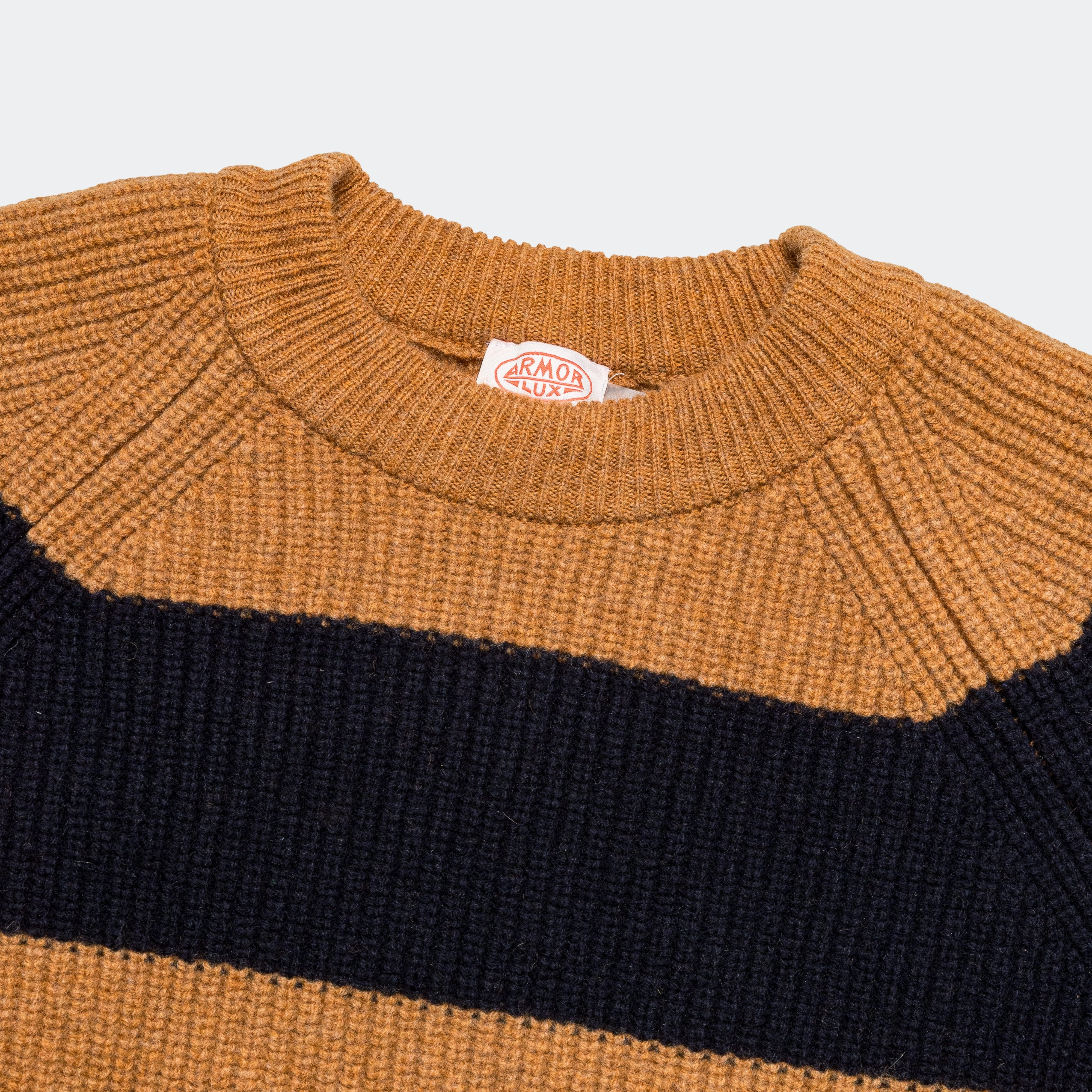 Heritage Pullover Knit - Dark Sunflower/Navy SnagResistant Surface Urban Casual