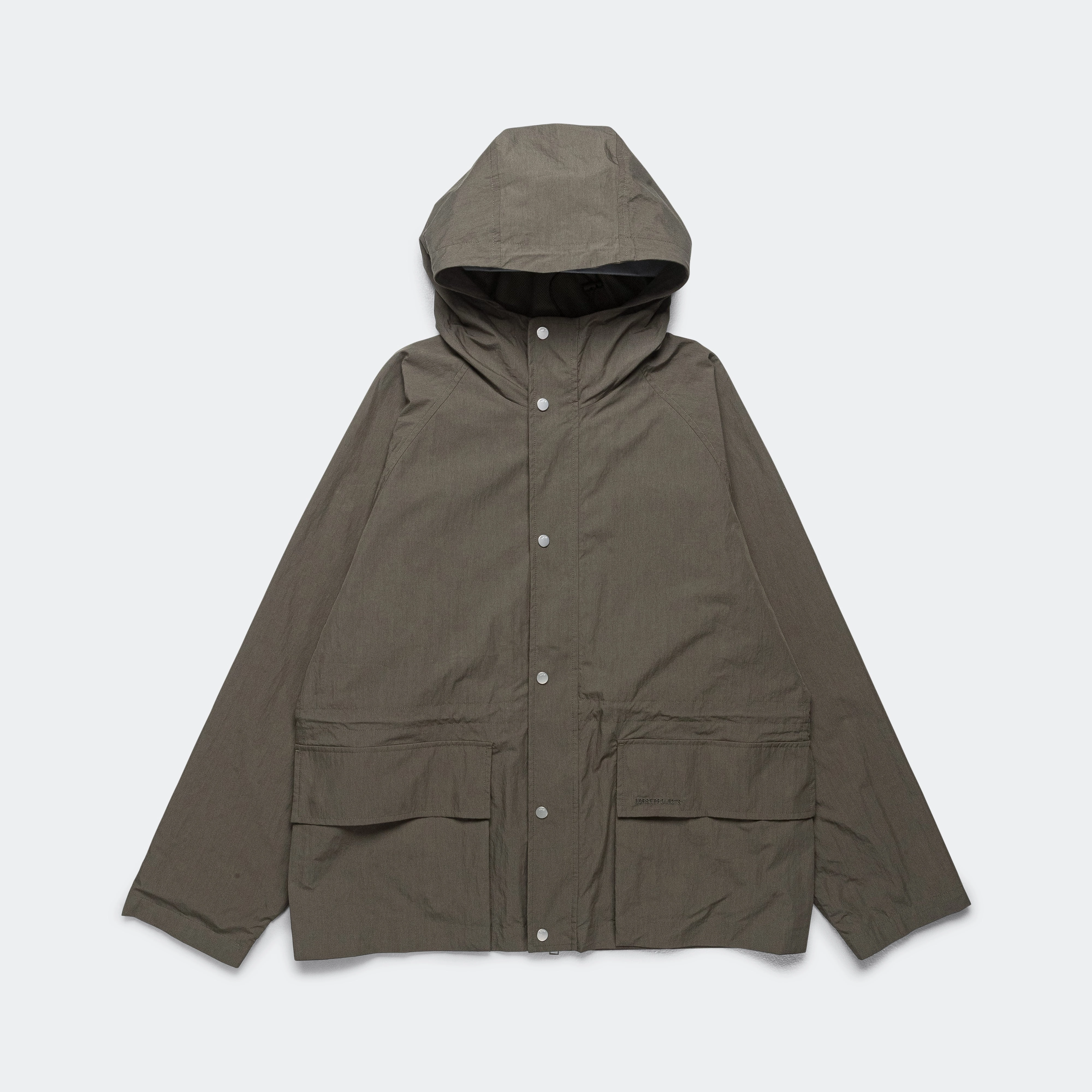 Herluf Tech Poplin Jacket - Ivy Green No Static Refined Casual