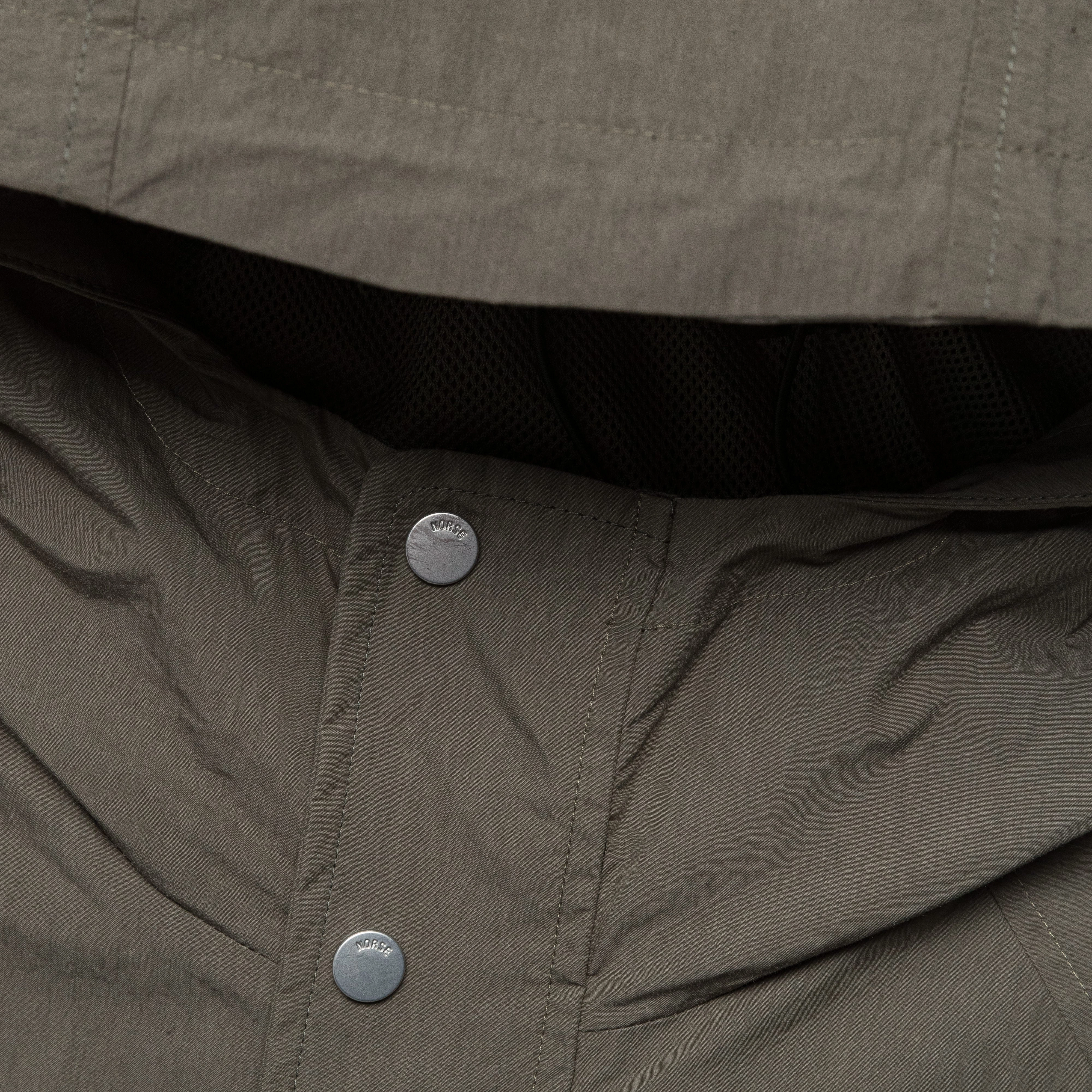 Herluf Tech Poplin Jacket - Ivy Green Green Material