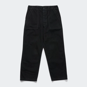 Core Utility Herringbone Summer Fatigue Pants - Black