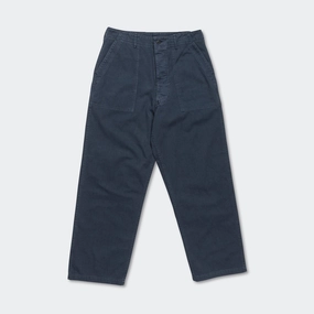 Herringbone Summer Fatigue Pants - Navy Layered Look Breathable Wearable