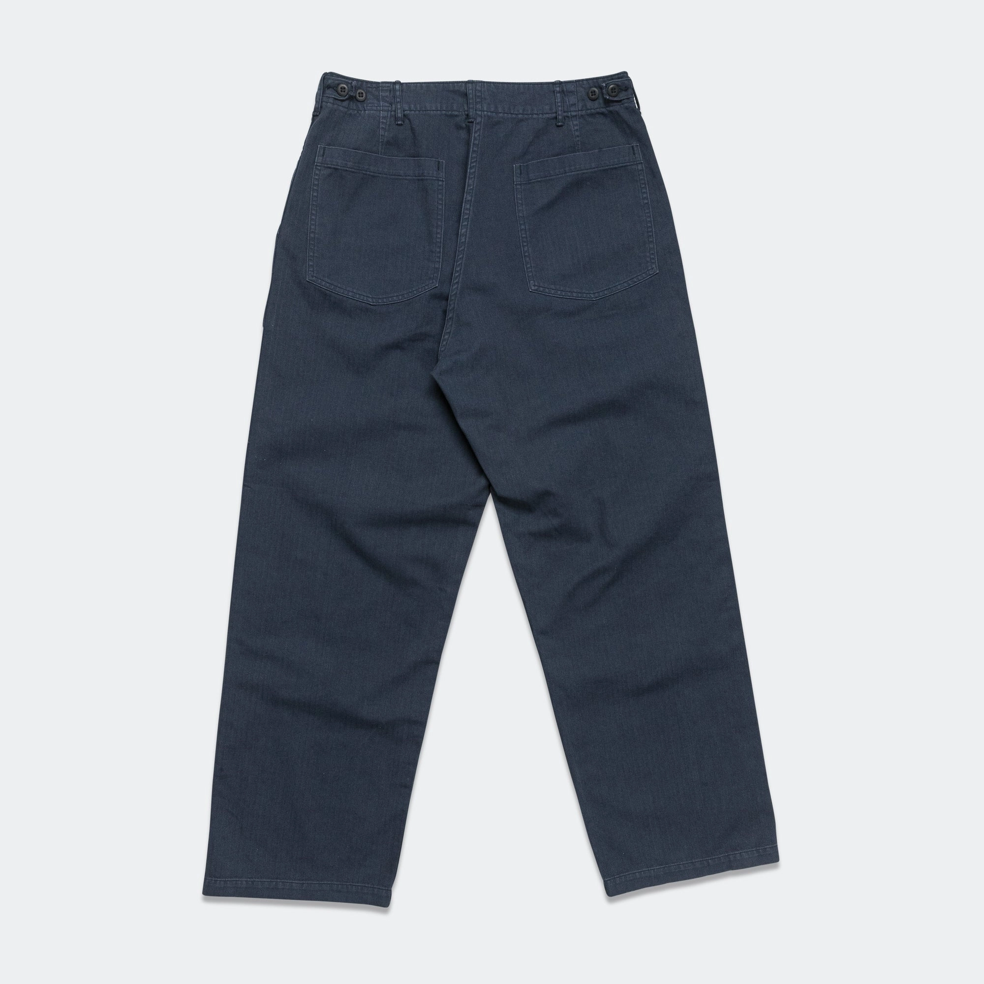 Herringbone Summer Fatigue Pants - Navy AbrasionResistant
