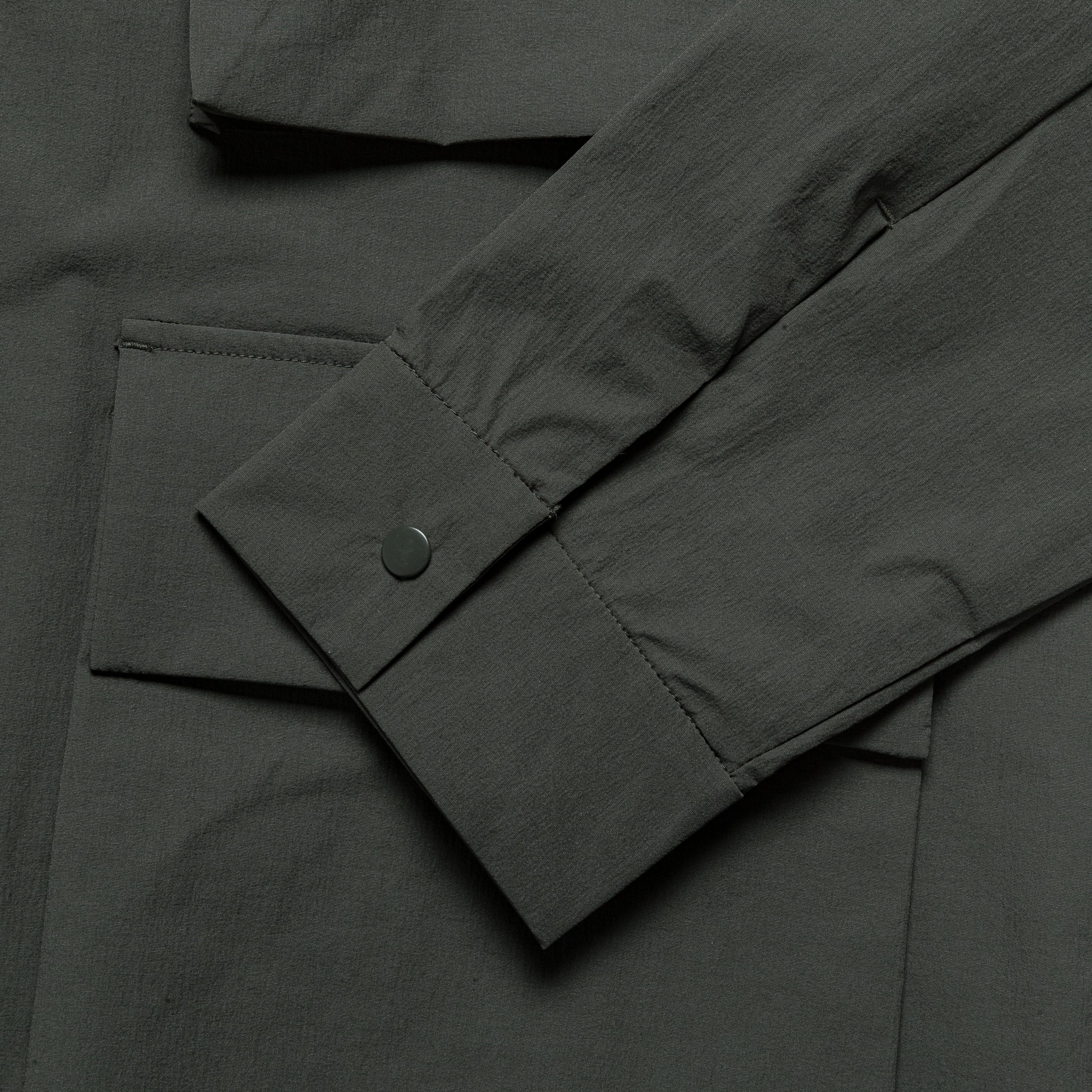 Statement Piece Trendsetting Design Mads Travel Light Overshirt - Black Olive