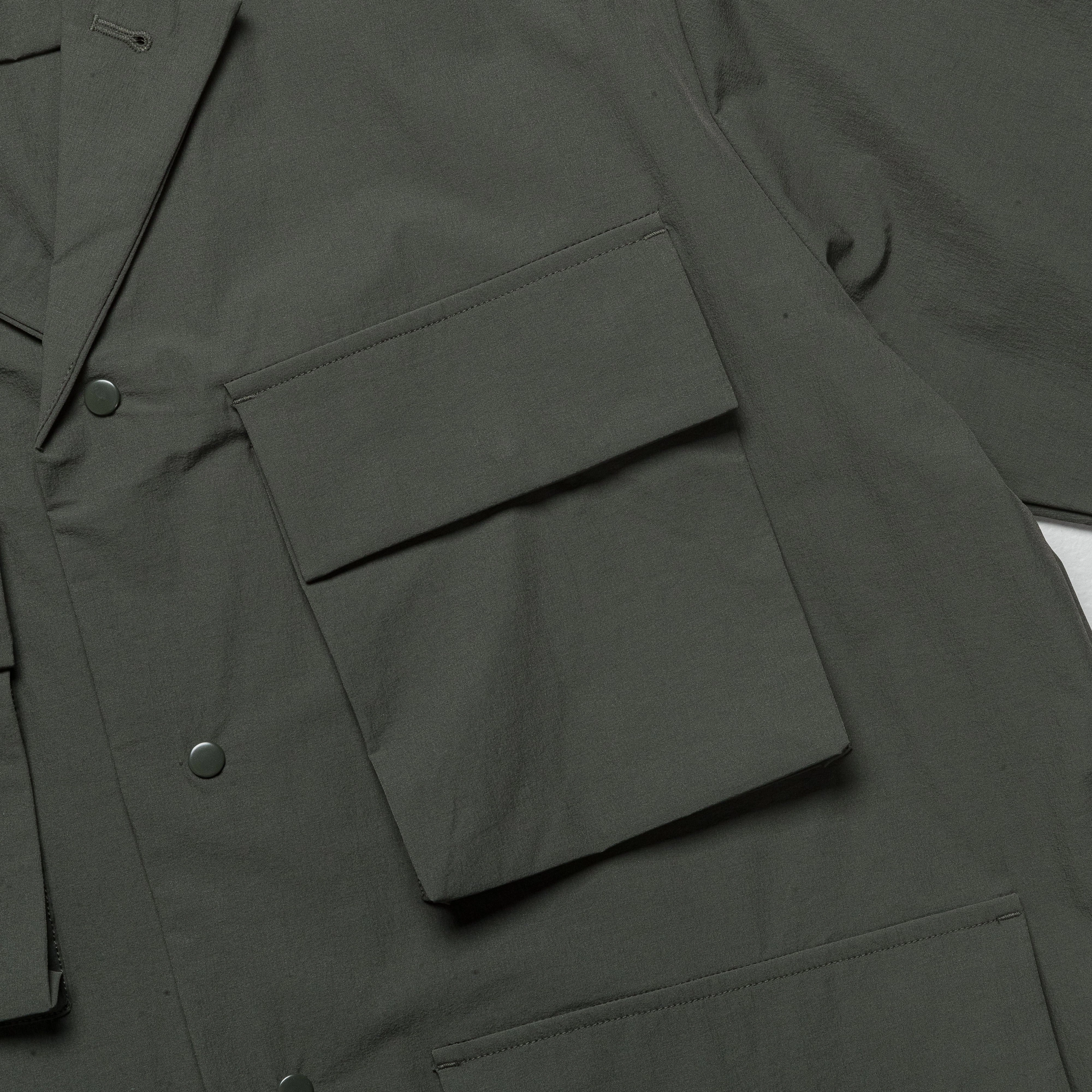 Multipurpose Layering Fabric Mads Travel Light Overshirt - Black Olive