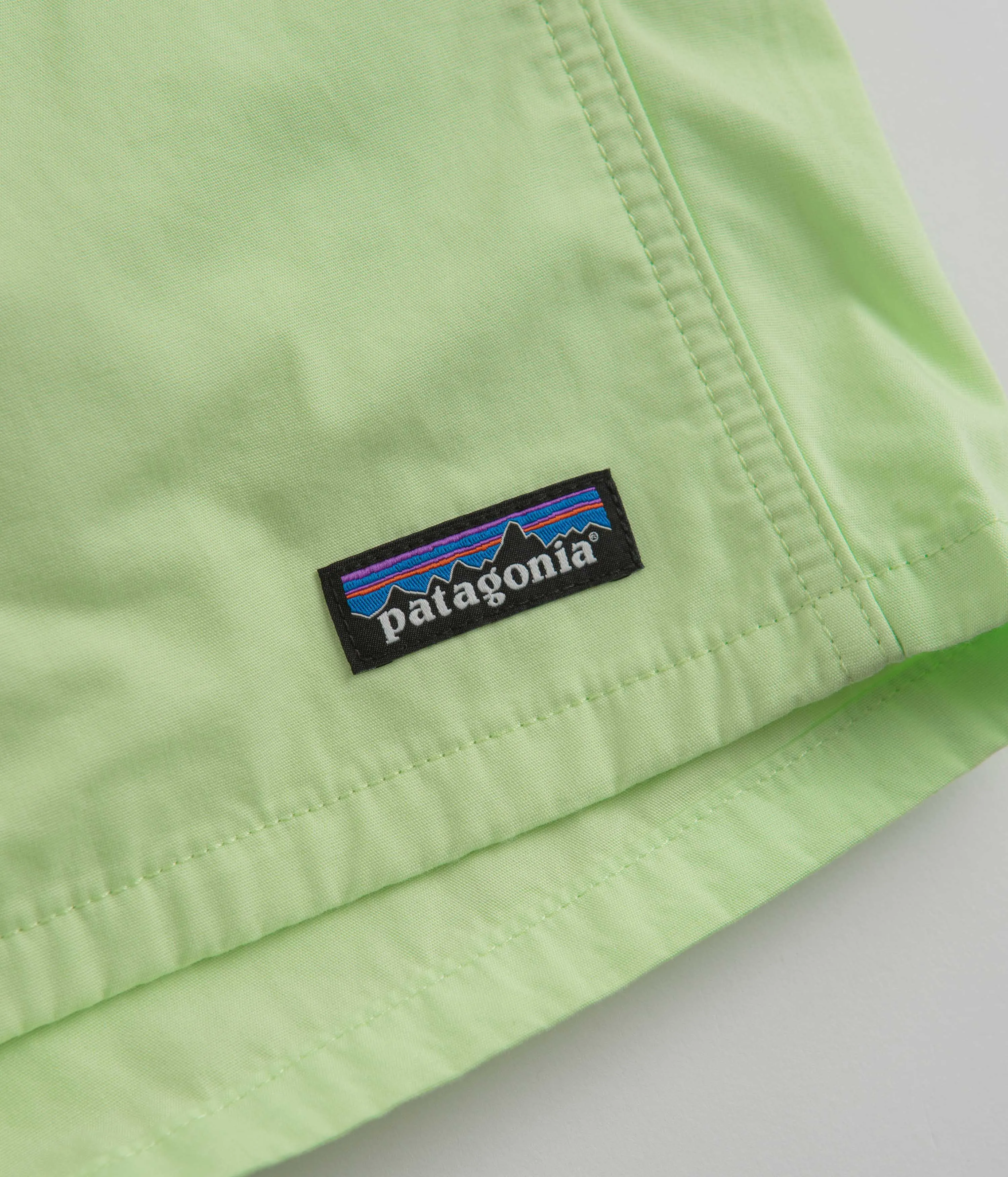 kids No Slip Waistband Patagonia Funhoggers Shorts - Salamander Green