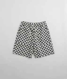 Service Works Classic Chef Shorts - Black / White Checker light texture UV Protective Coating