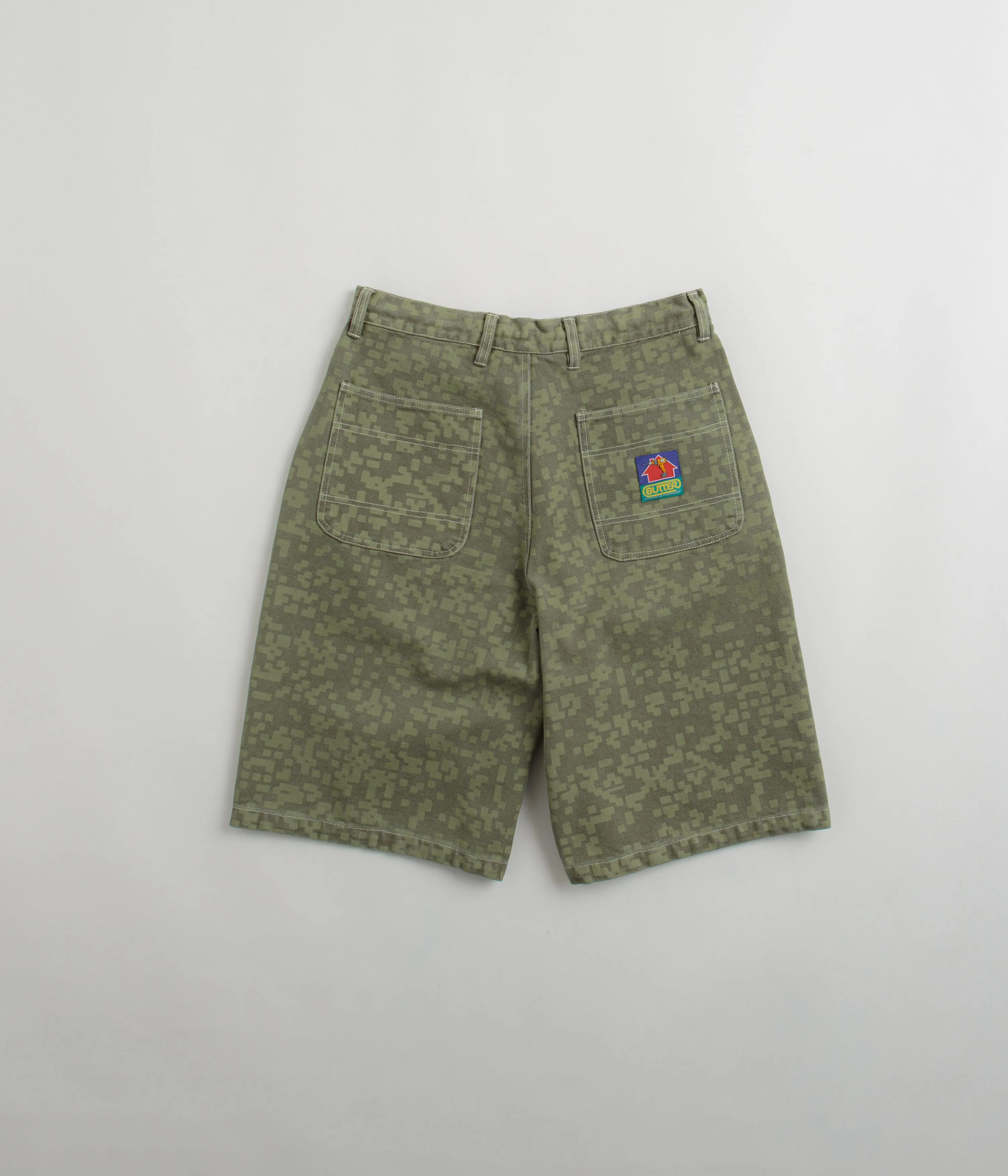 Butter Goods Work Shorts - Army Bold Patterns Anti Static Treatment