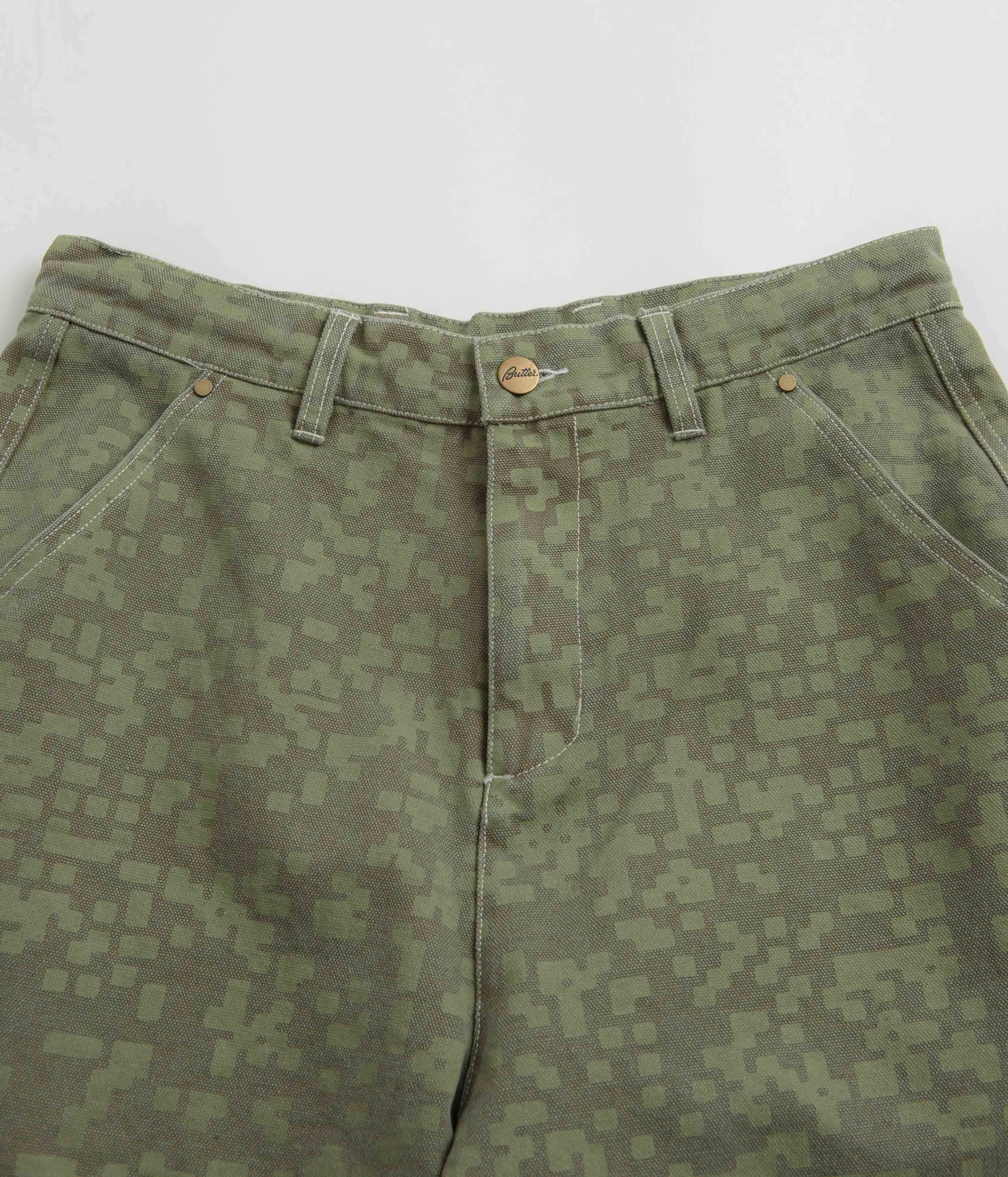 Butter Goods Work Shorts - Army colorful